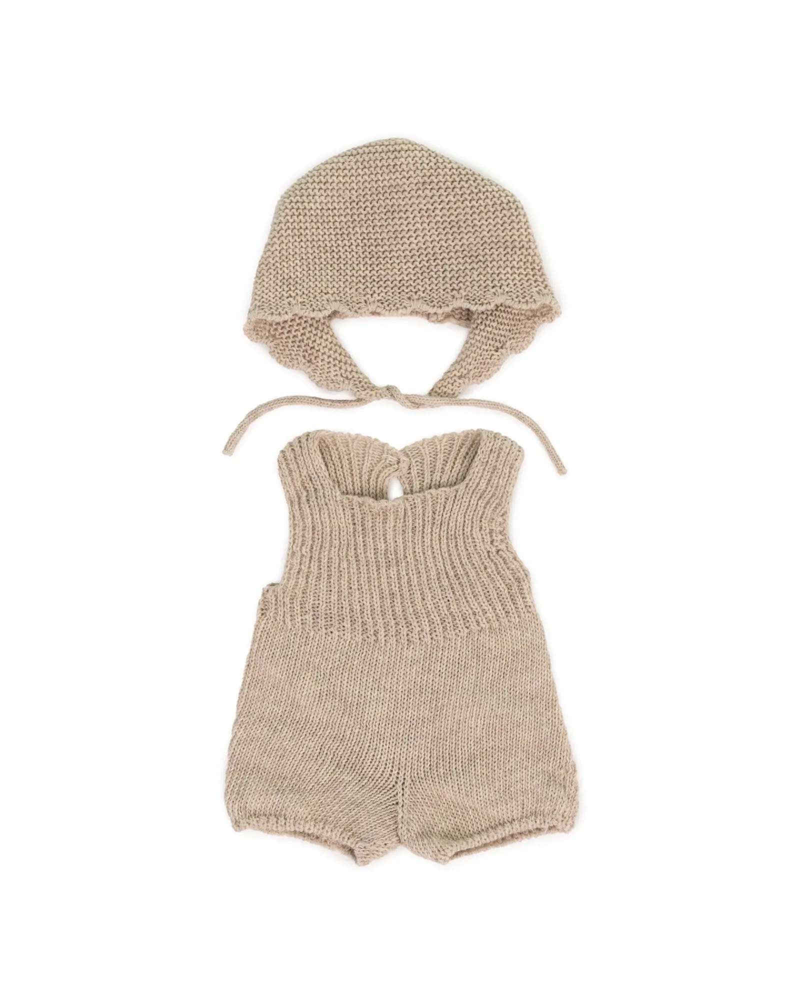 Miniland Eco Knitted Rompers And Bonnet 38Cm Best
