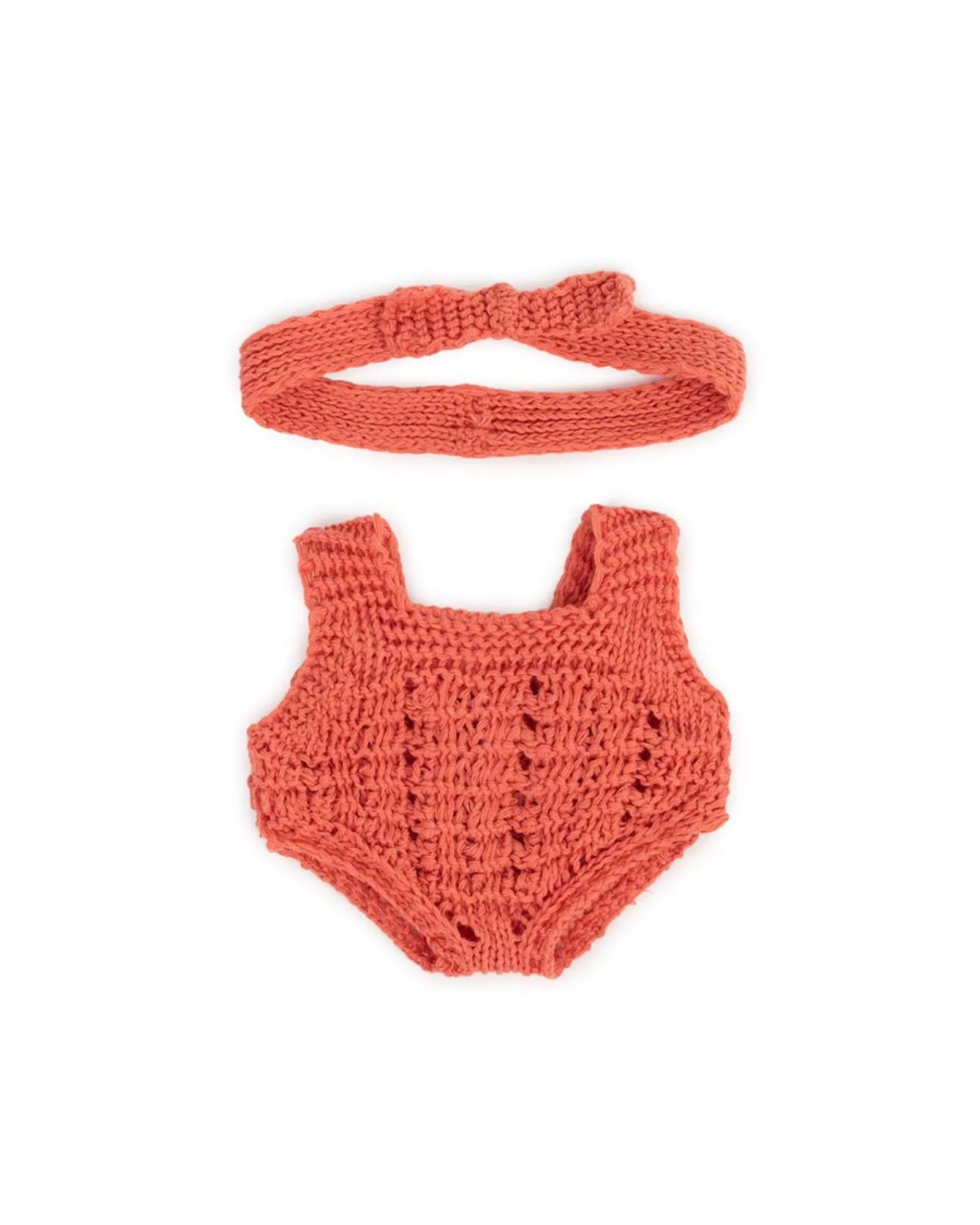 Miniland Eco Knitted Rompers And Hairband 21Cm Shop