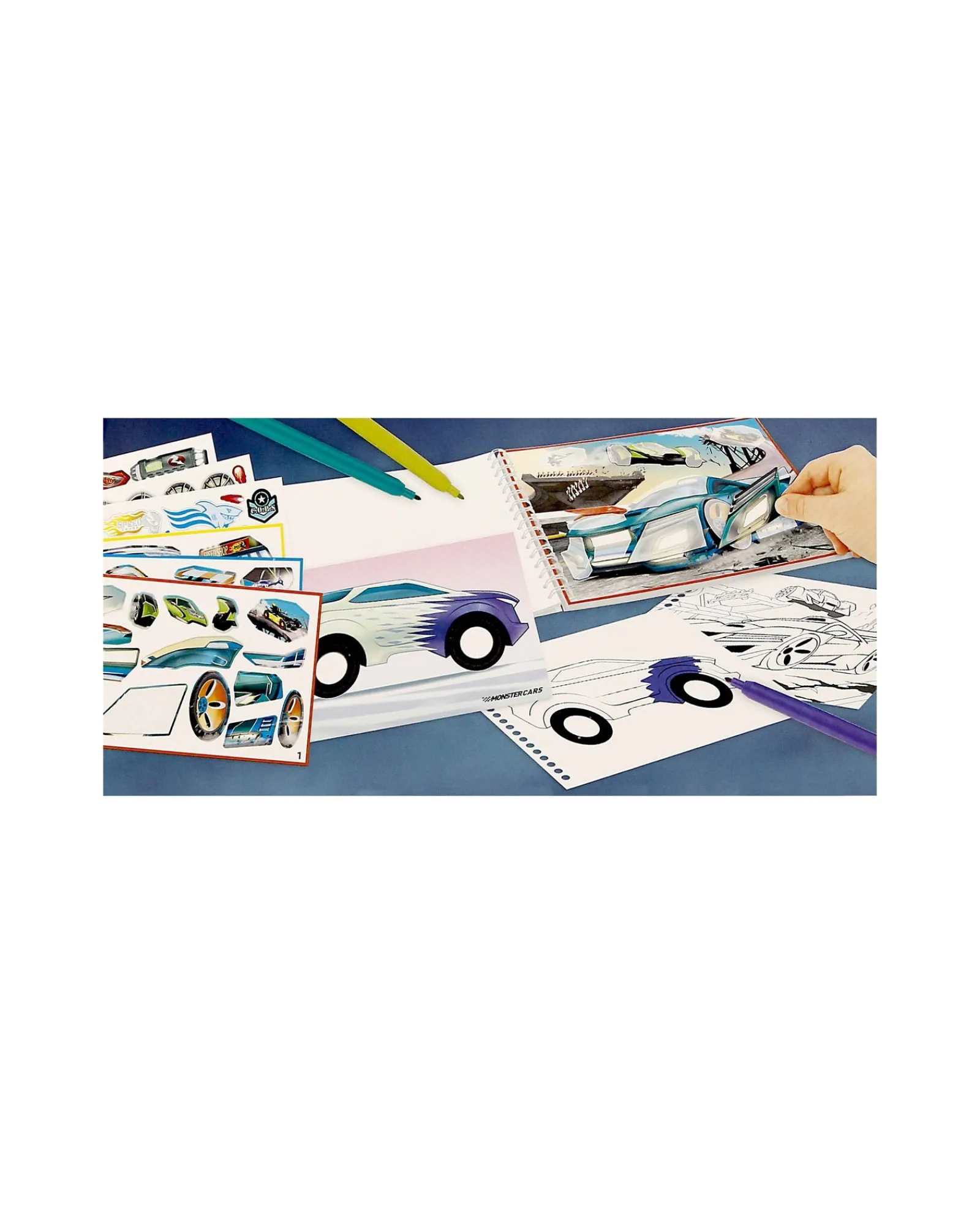 Monster Cars Pocket Colouring Book Cheap