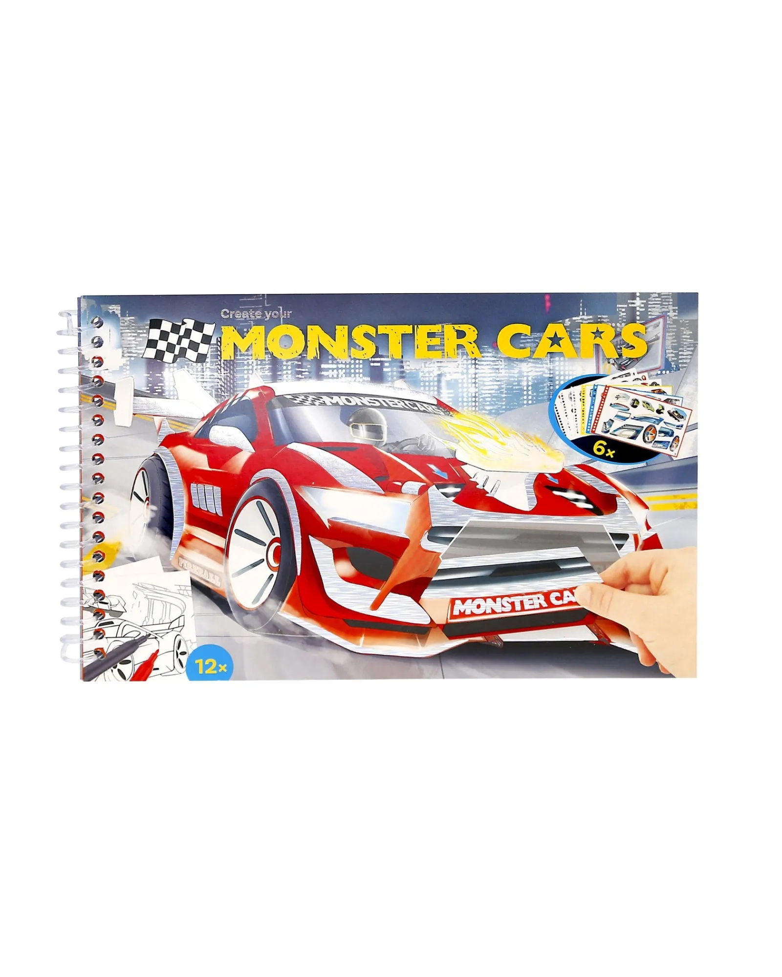 Monster Cars Pocket Colouring Book Cheap