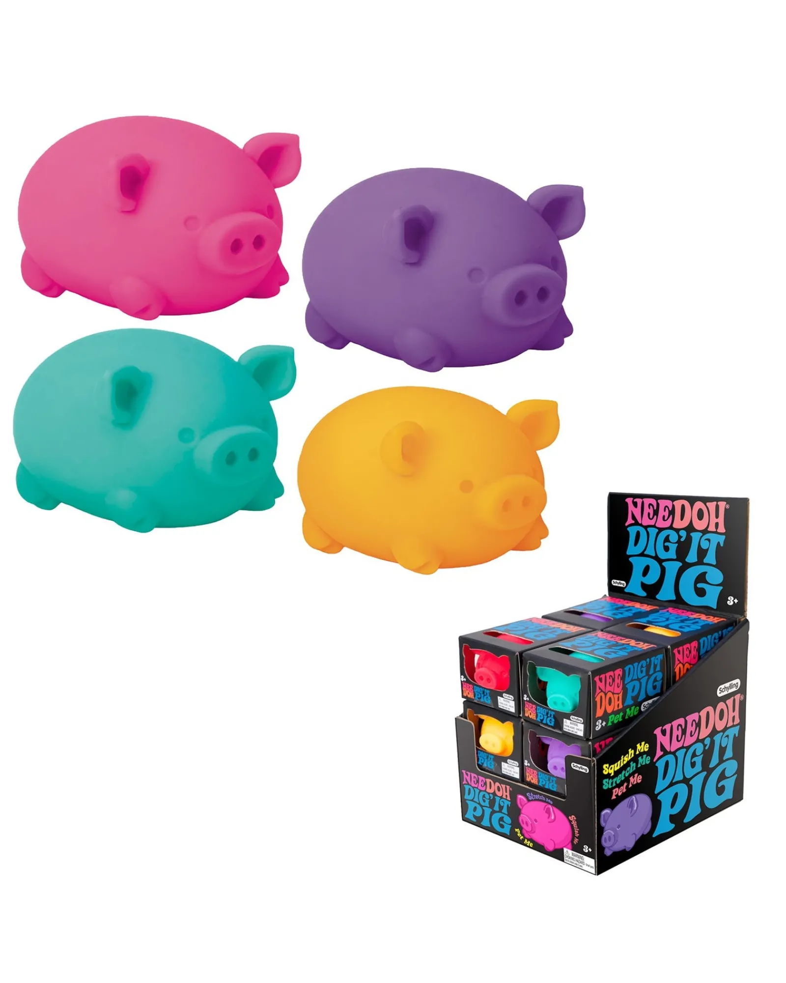 Nee Doh Dig It Pig New