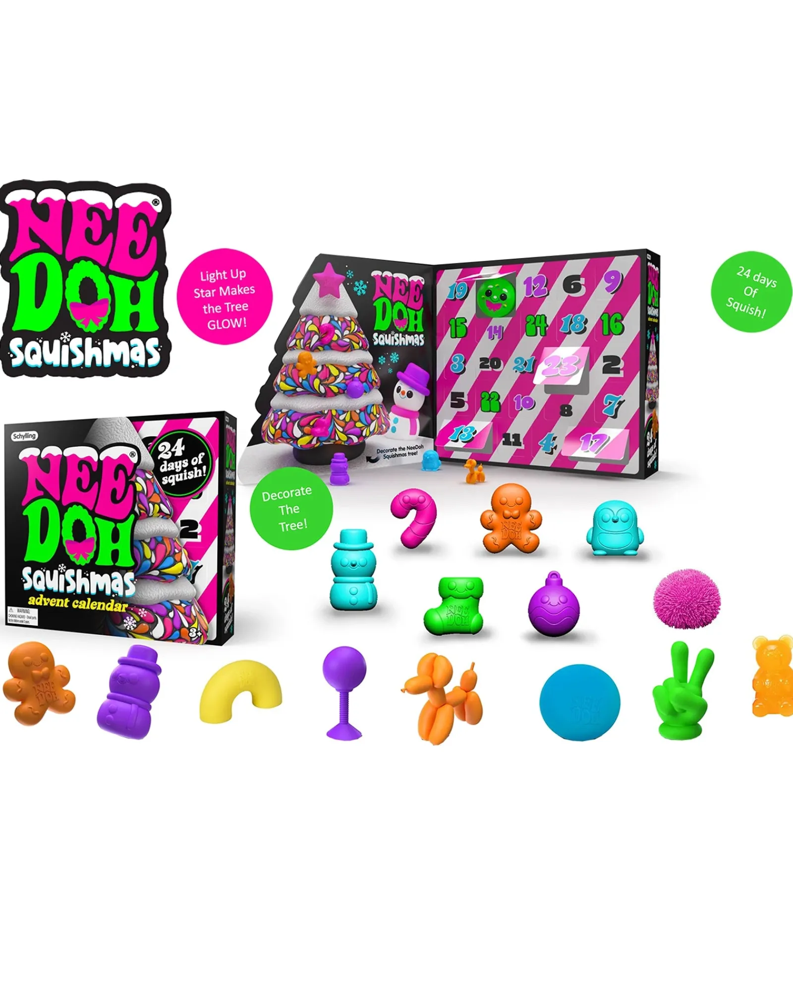 Nee Doh Squishmas Advent Calendar Clearance