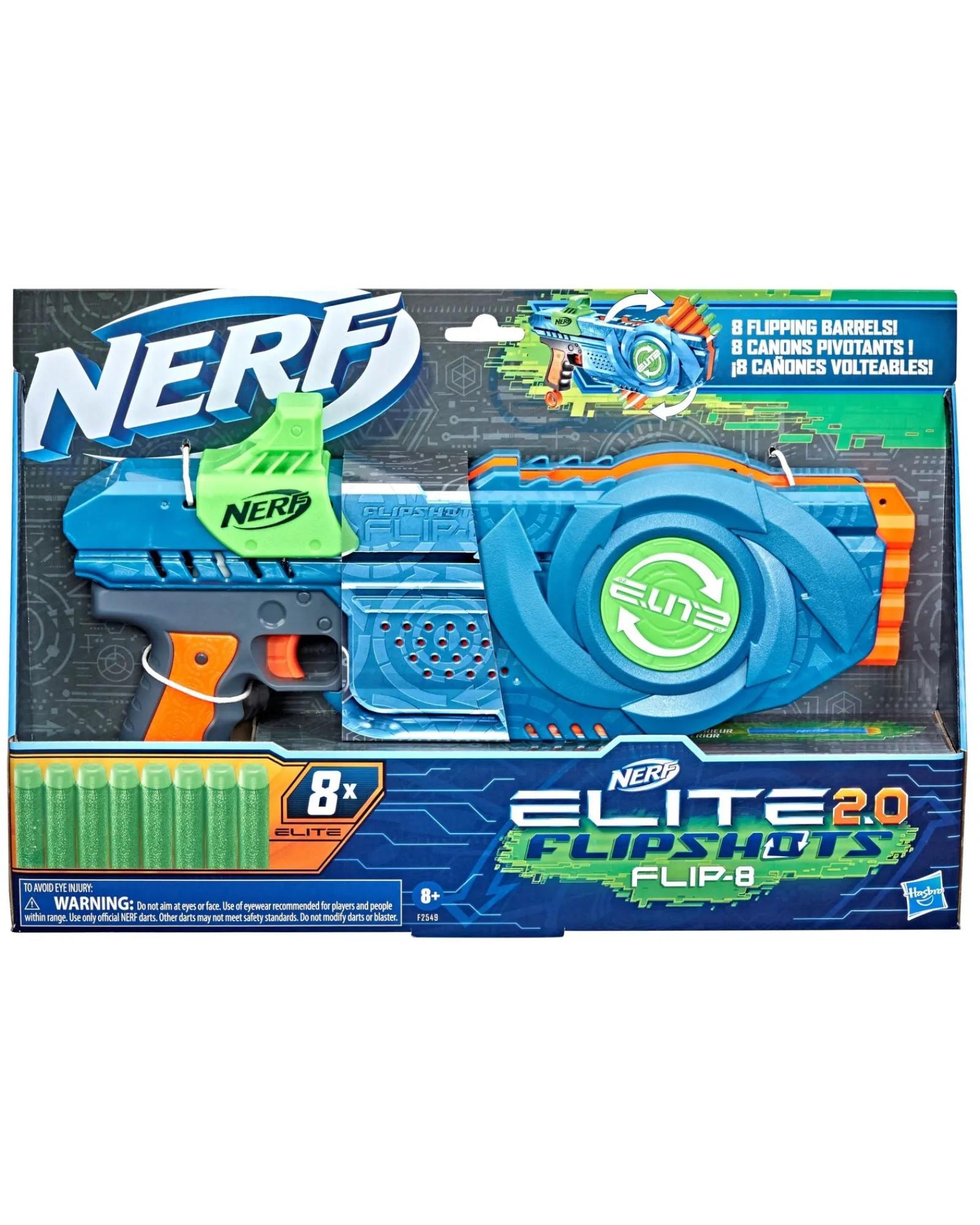 Nerf Elite 20 Flip 8 Clearance