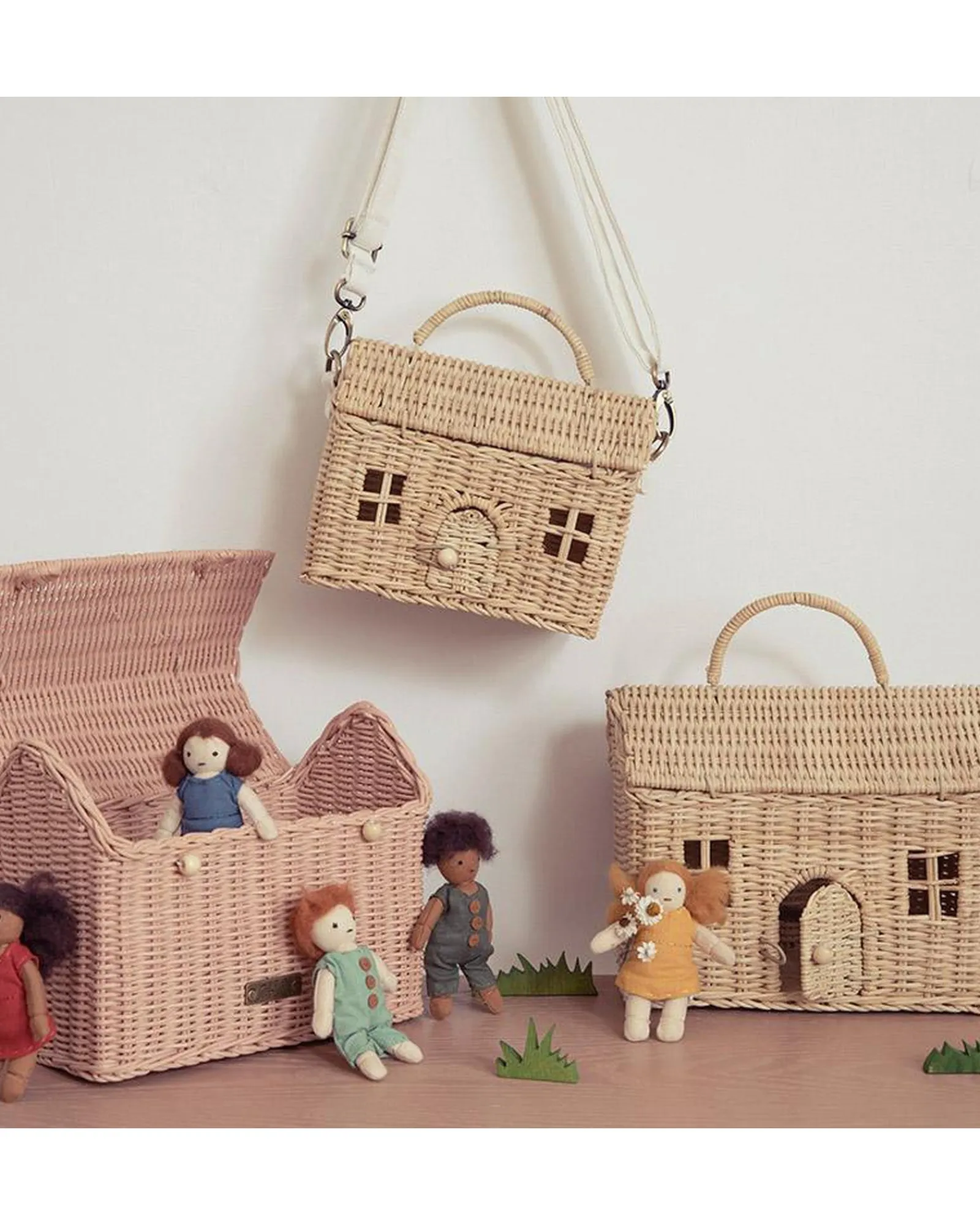 Olli Ella Casa Bag Straw Shop