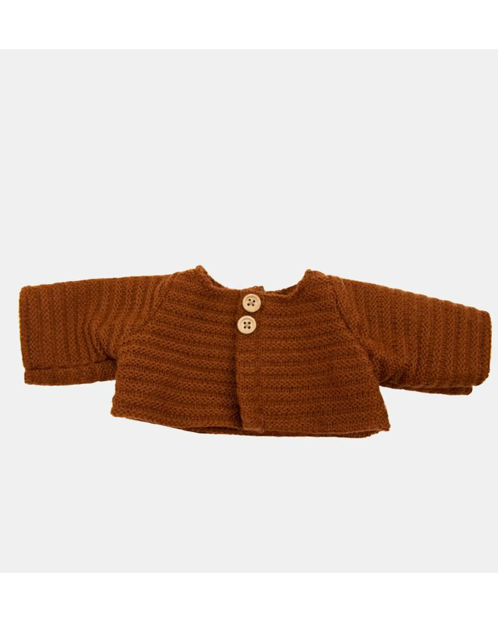 Olli Ella Dinkum Dolls Single Cardigan Chestnut New