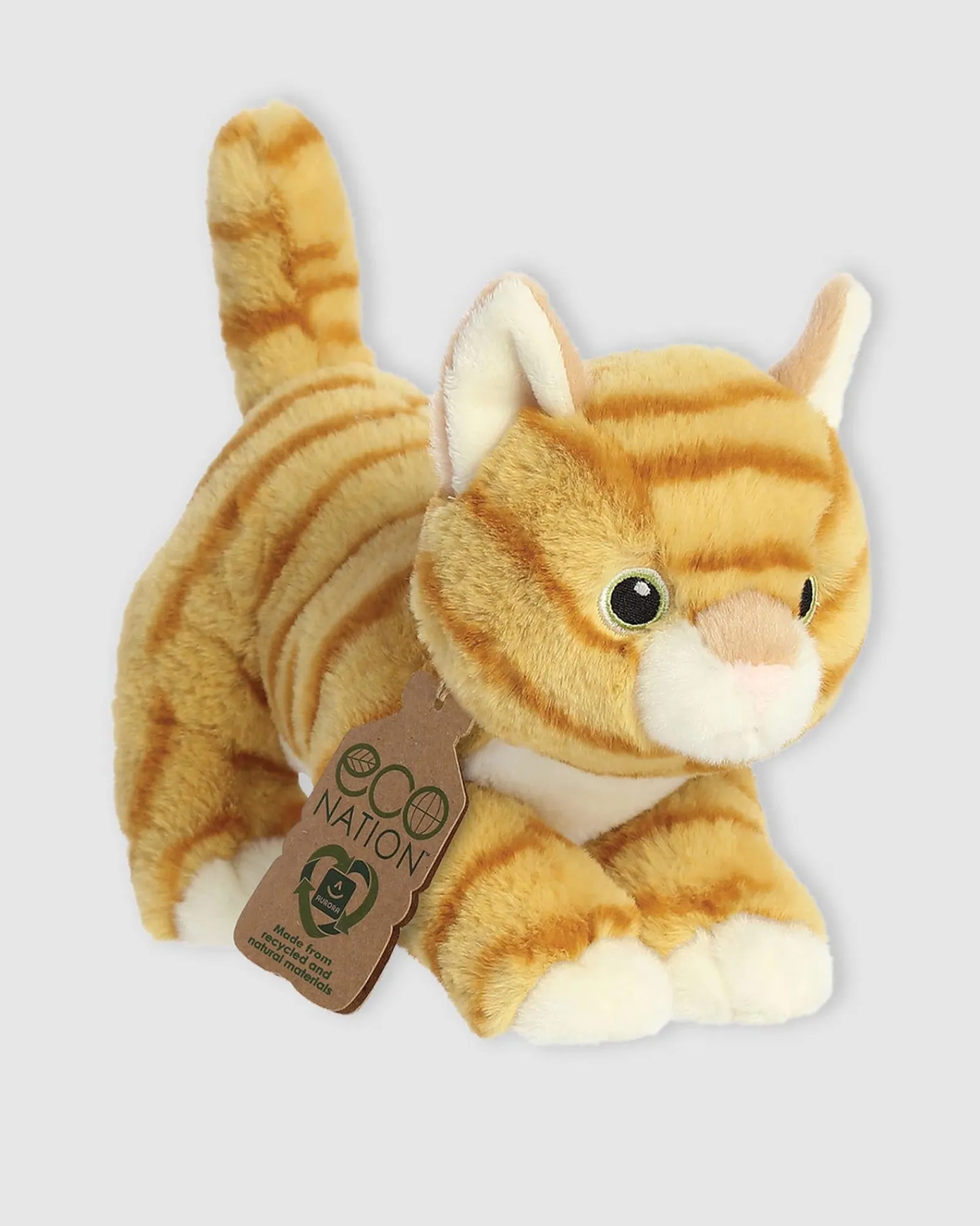 Eco Nation Orange Tabby Cat 21Cm Babies Kids Cheap