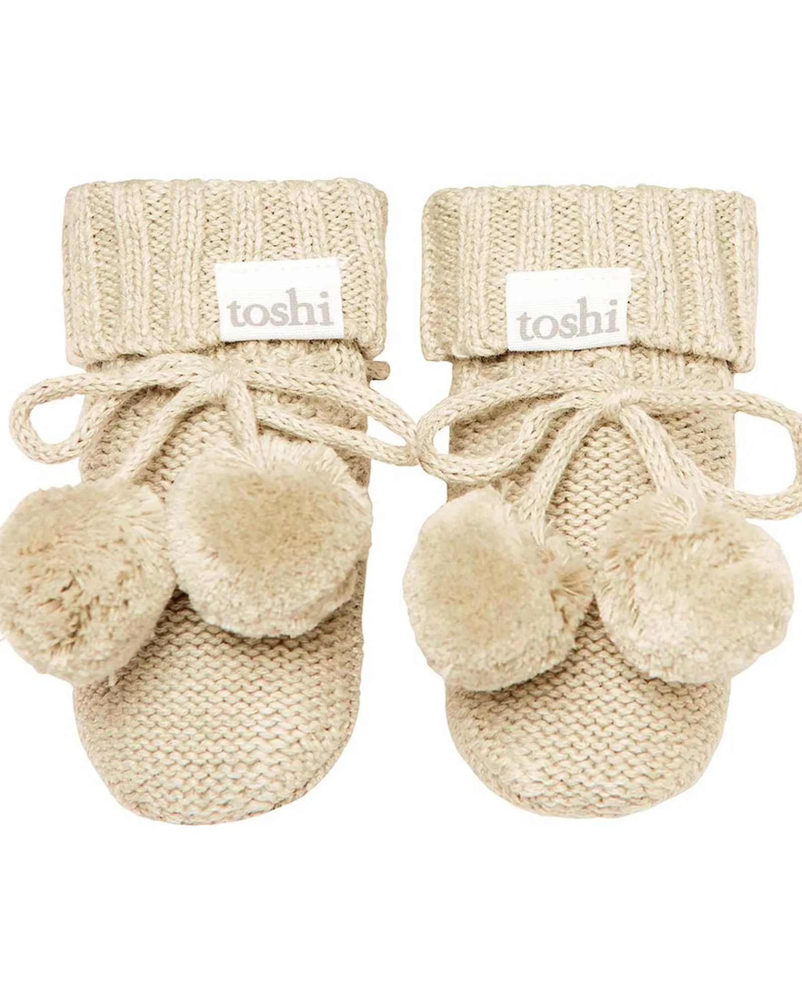 * Organic Booties Marley Oatmeal 000 Outlet