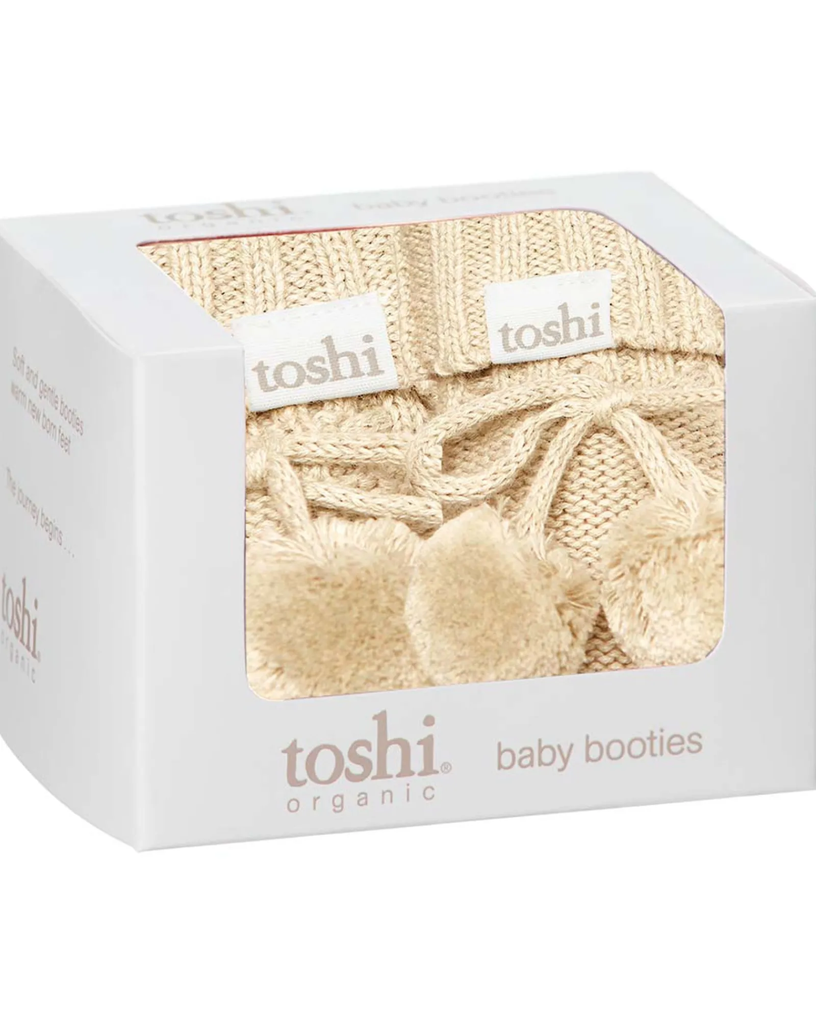 * Organic Booties Marley Oatmeal 000 Outlet