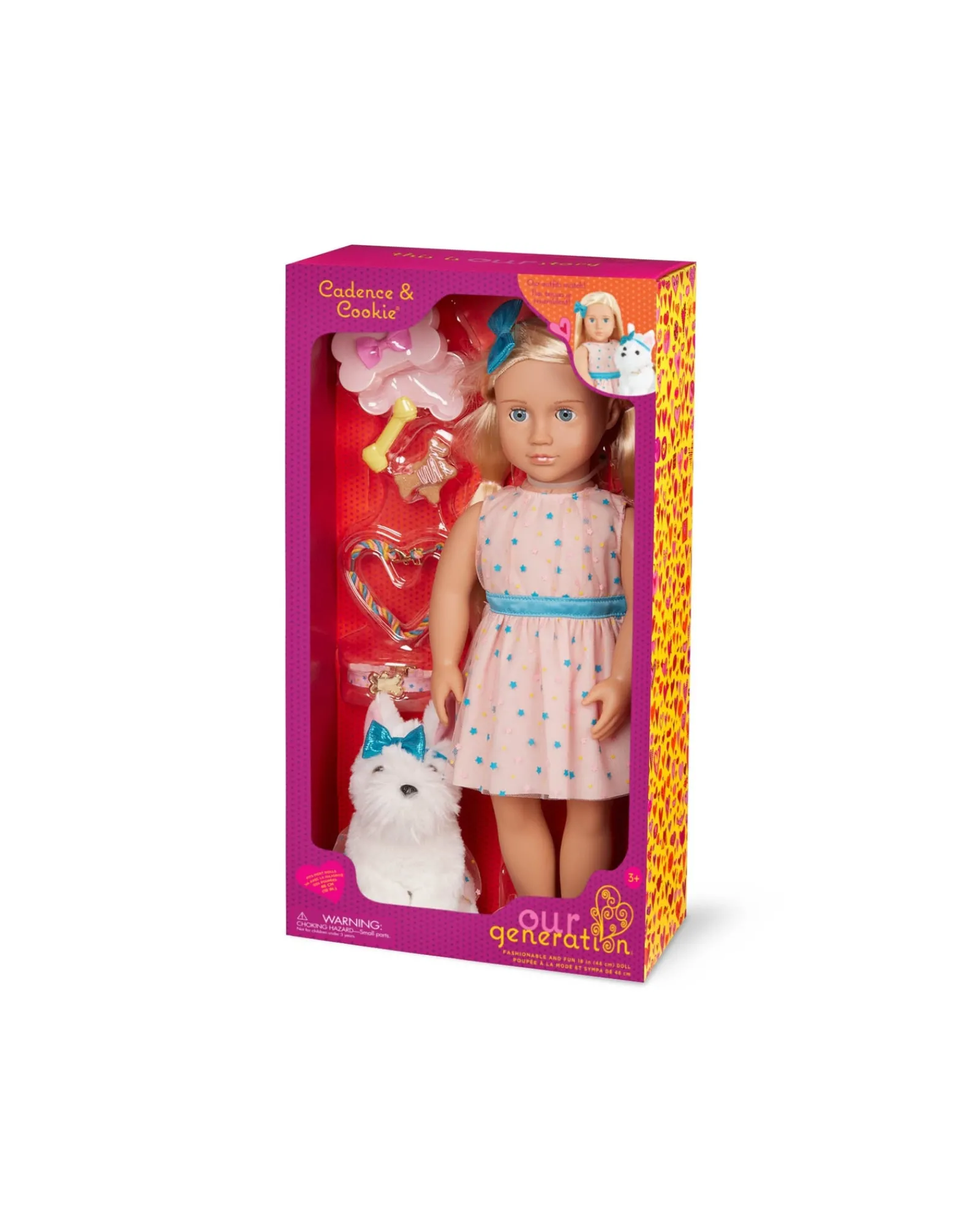 Our Generation Doll Cadence With Pet Dog Cookie Cheap