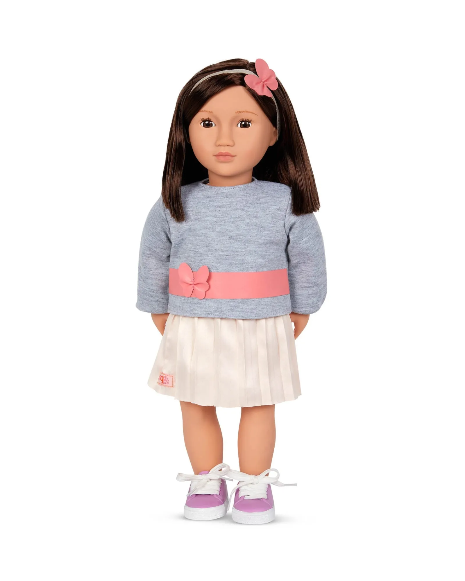 Our Generation Doll With Pink Pleated Skirt Mei Outlet