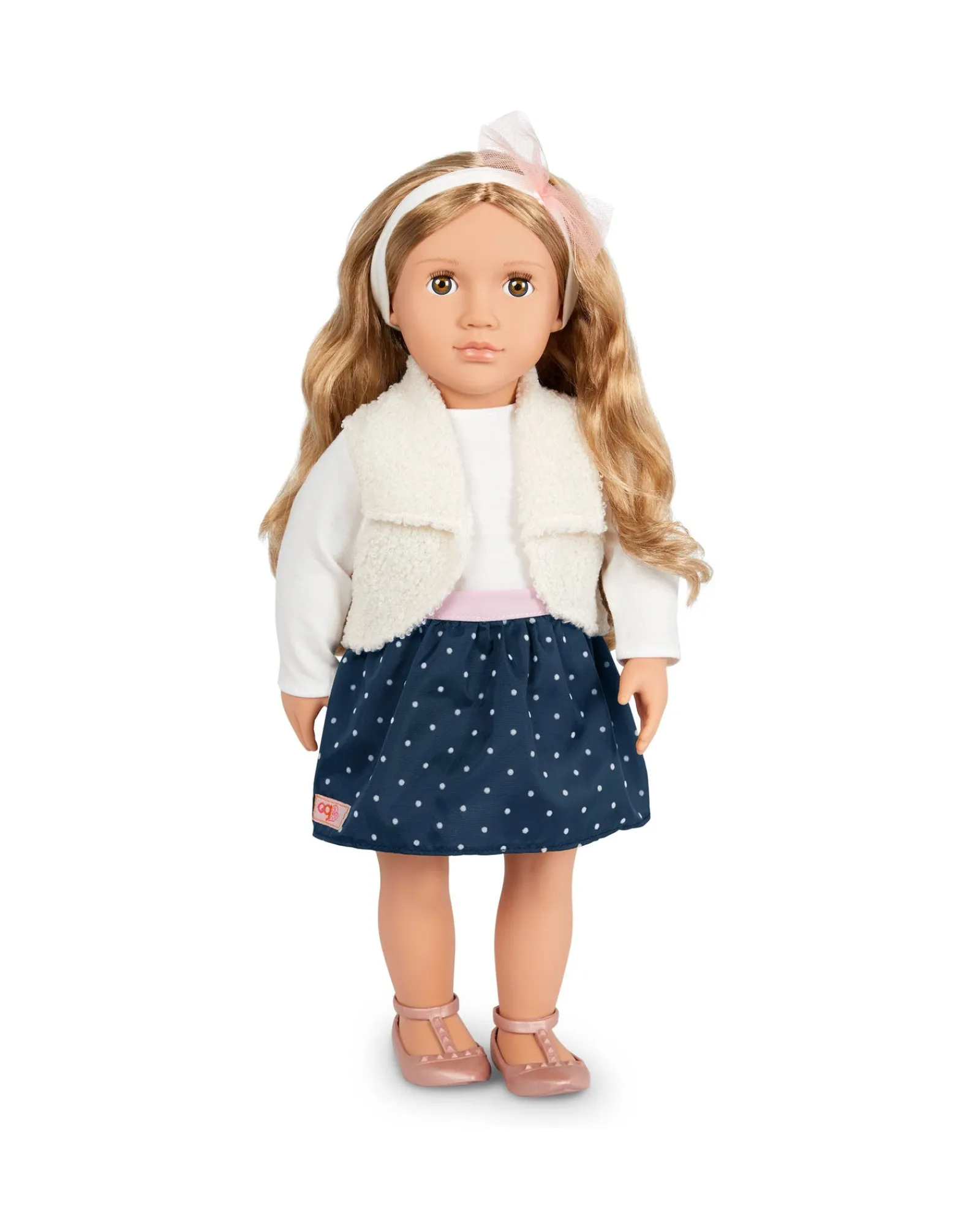 Our Generation Doll With Polka Dot Skirt And Headband Julie Marie Hot