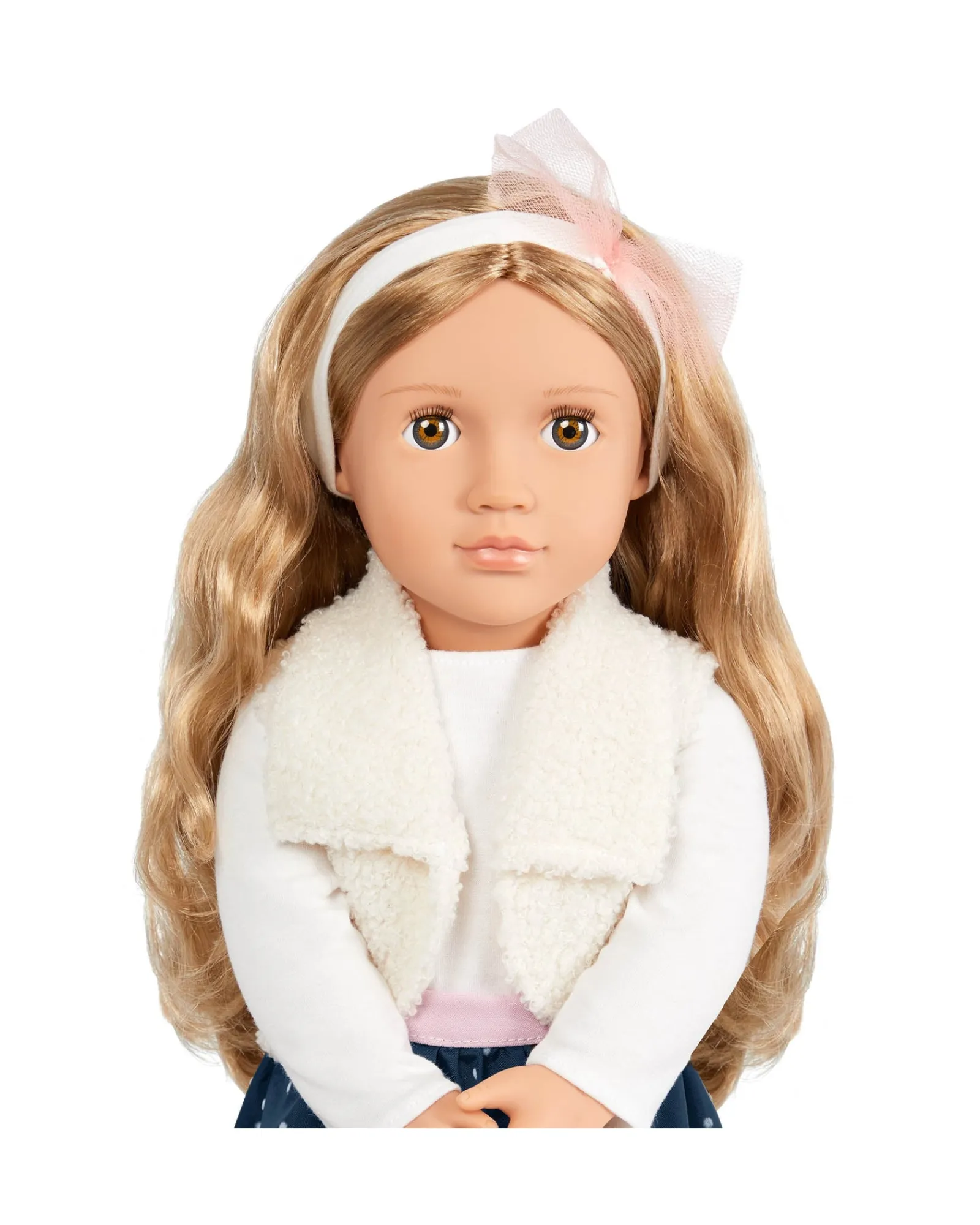 Our Generation Doll With Polka Dot Skirt And Headband Julie Marie Hot
