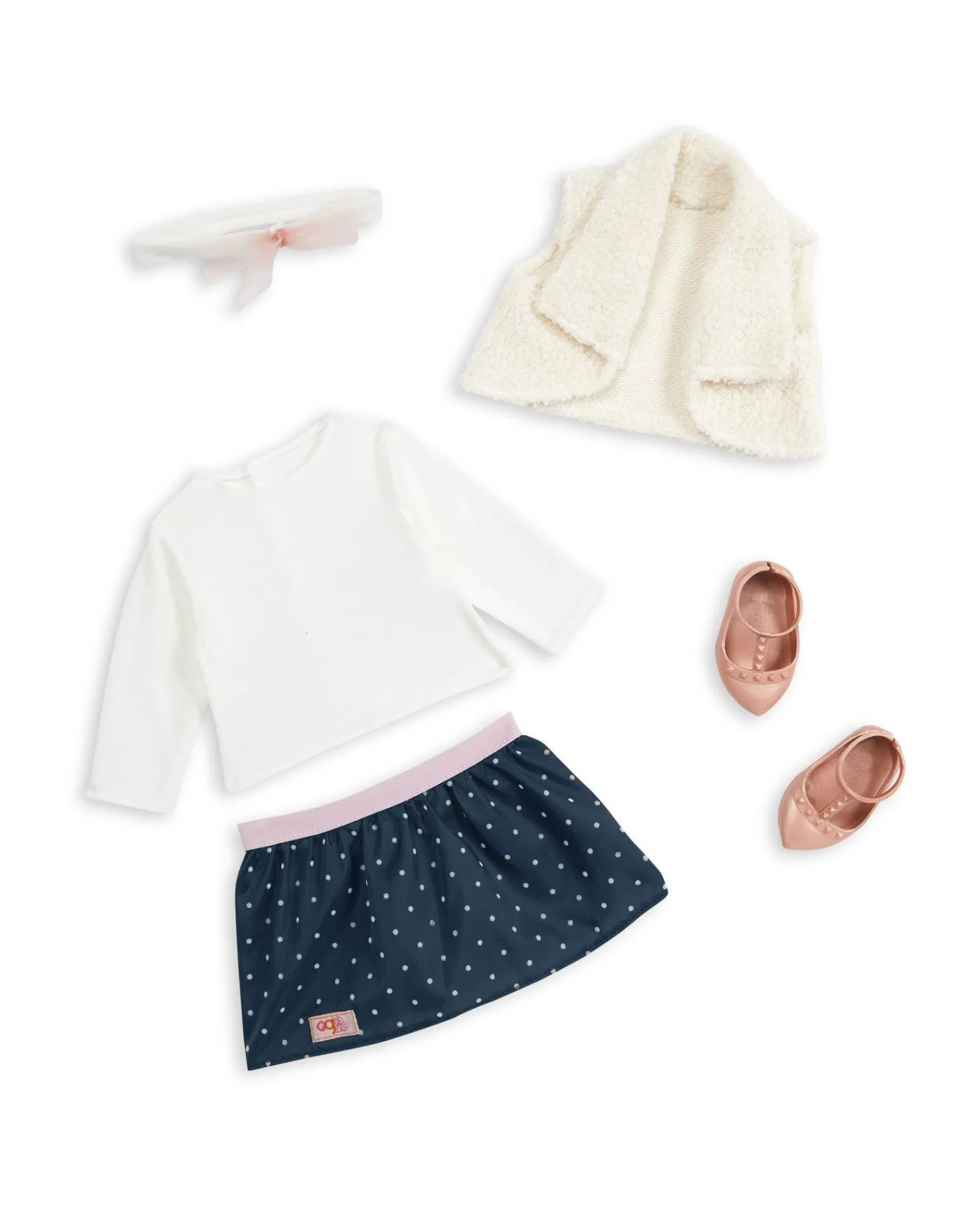 Our Generation Doll With Polka Dot Skirt And Headband Julie Marie Hot