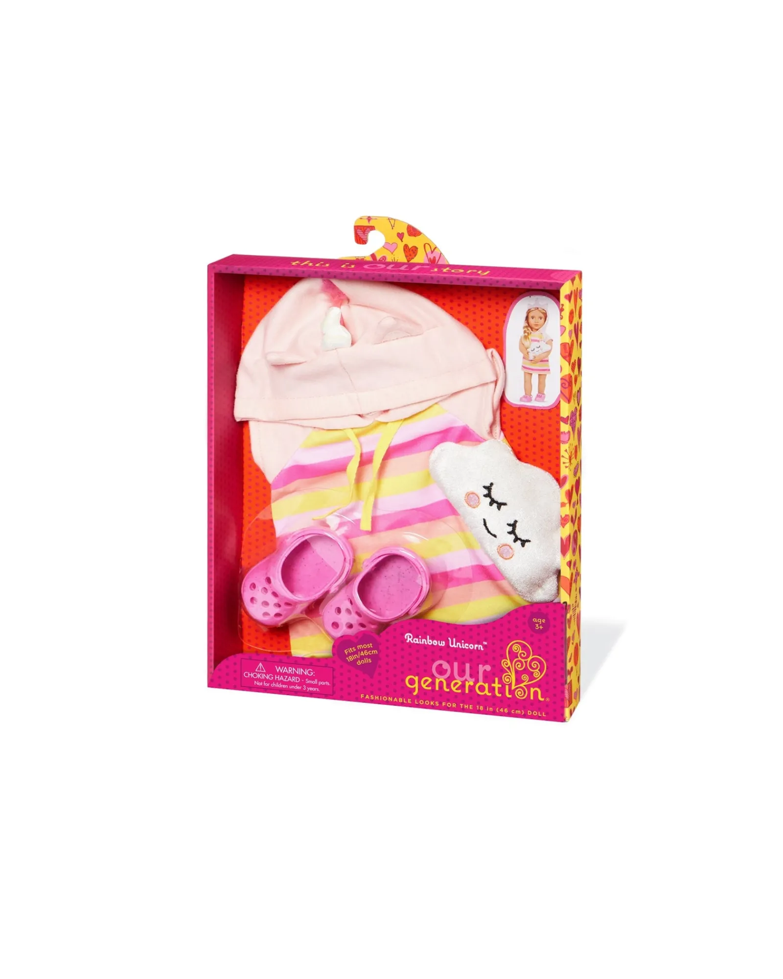Our Generation Unicorn Night Dress Outfit New