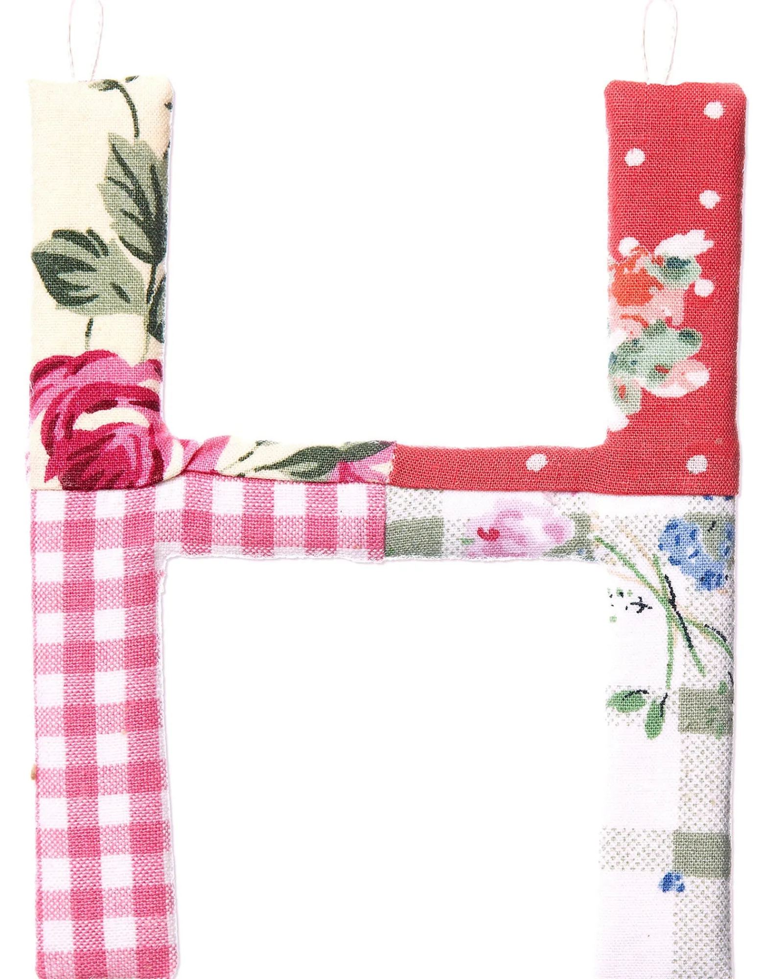 * Patchwork Alphabet Letters Rose H Best