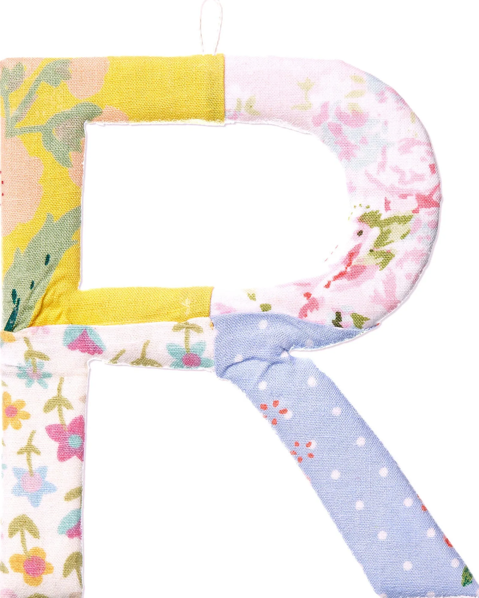 * Patchwork Alphabet Letters Rose R Clearance