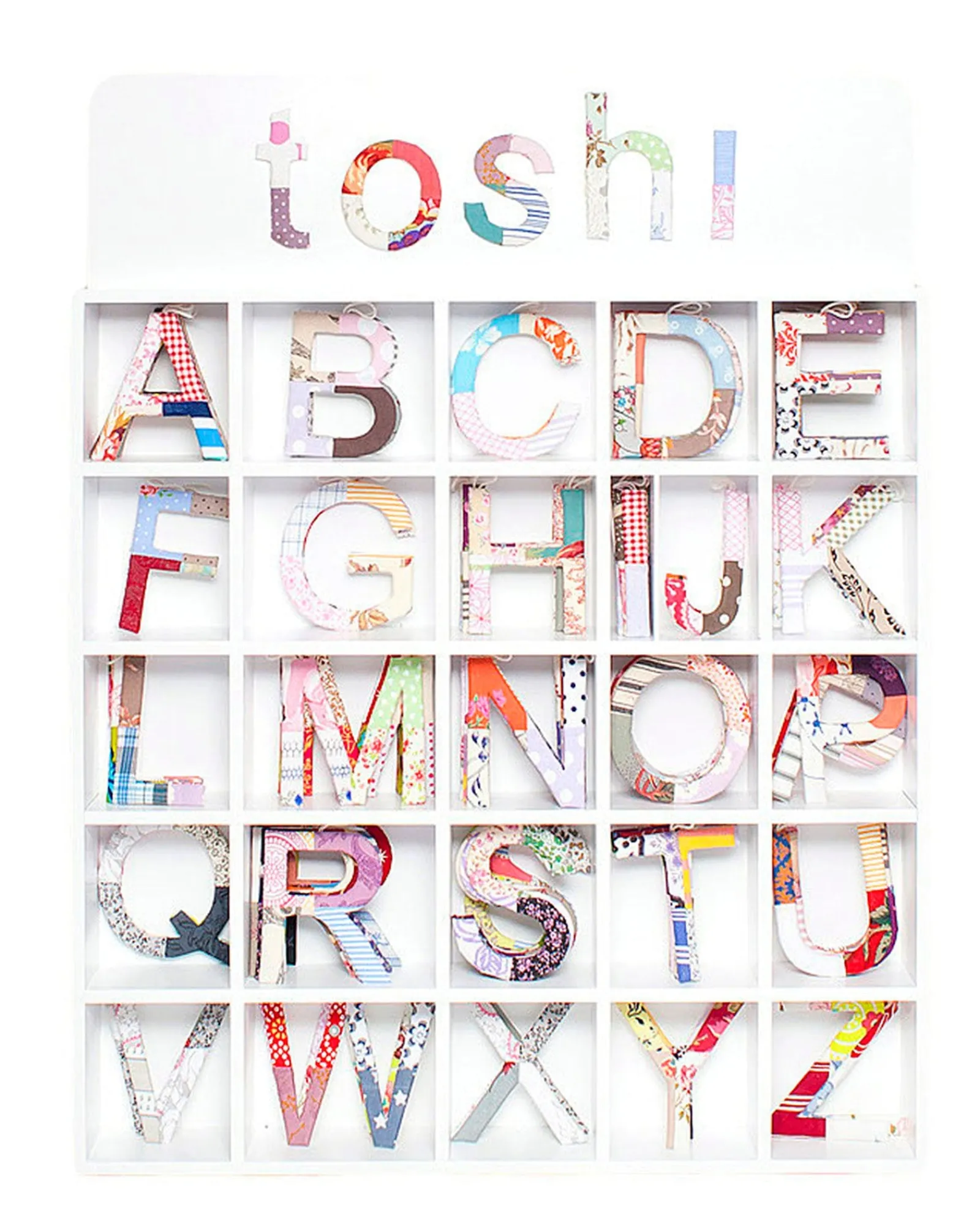 * Patchwork Alphabet Letters Rose T Outlet