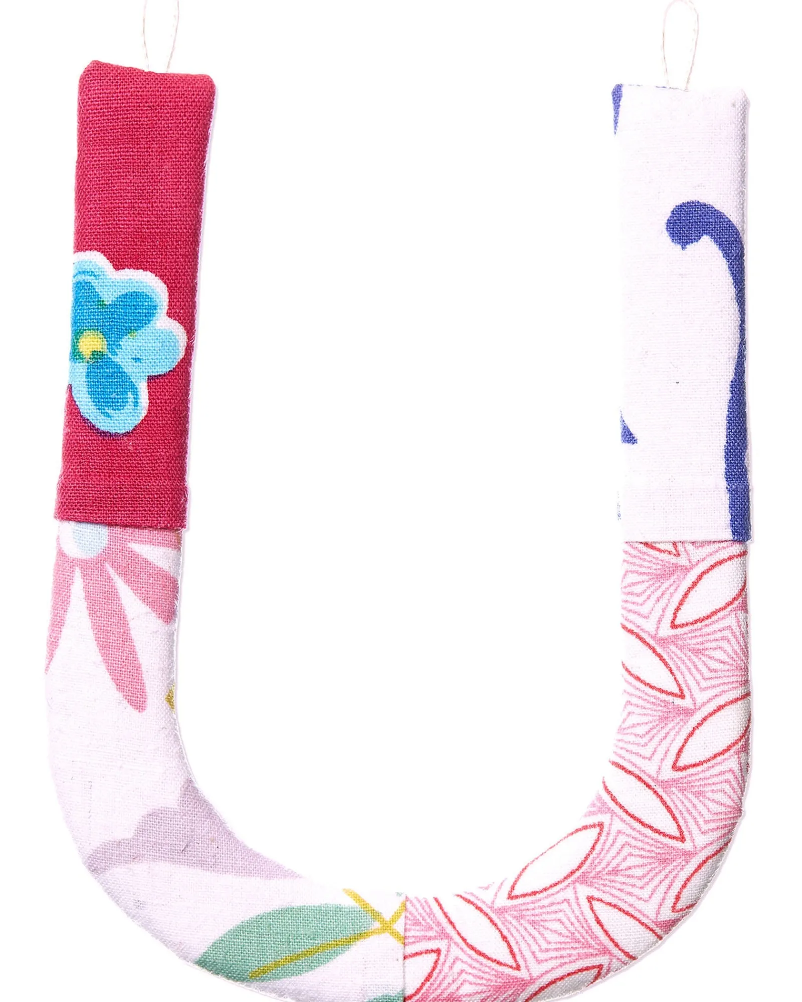 * Patchwork Alphabet Letters Rose U Clearance