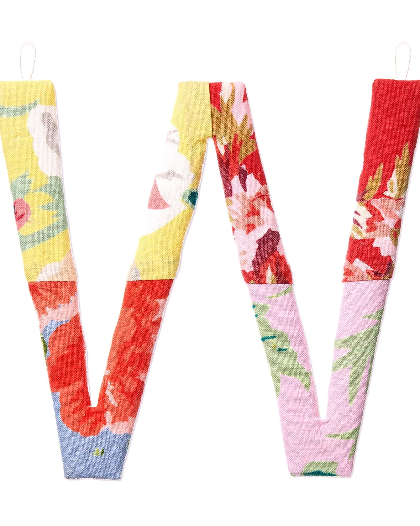 * Patchwork Alphabet Letters Rose W Clearance