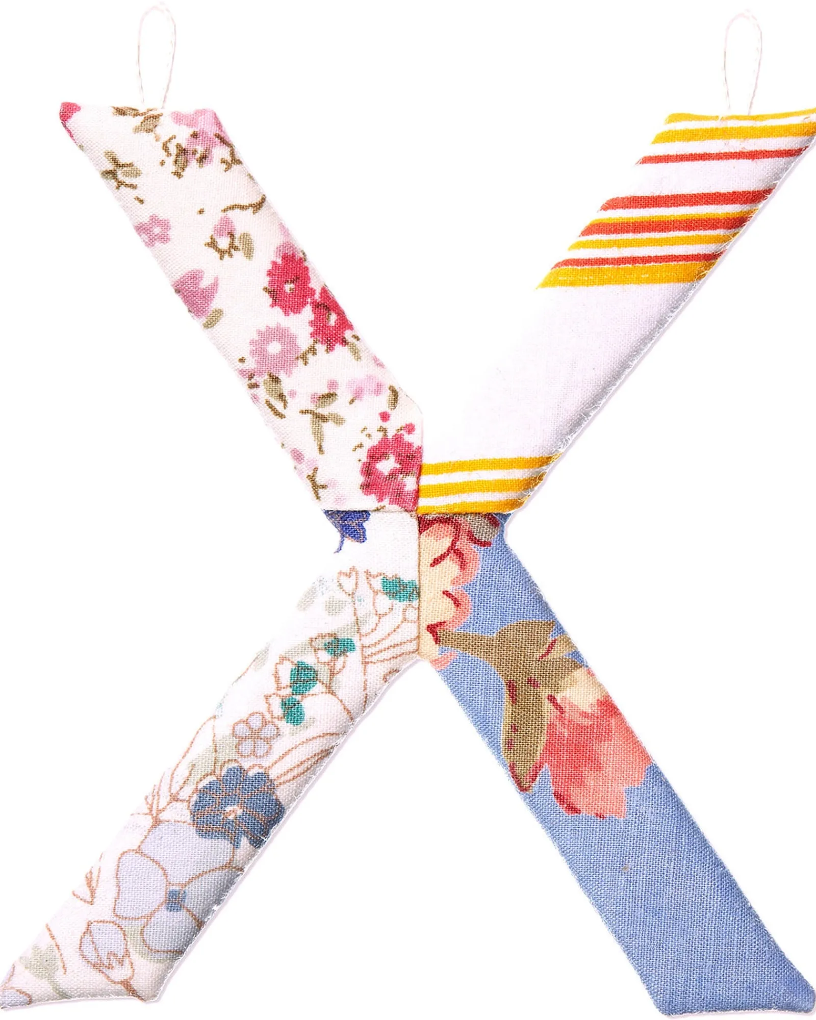 * Patchwork Alphabet Letters Rose X Best Sale