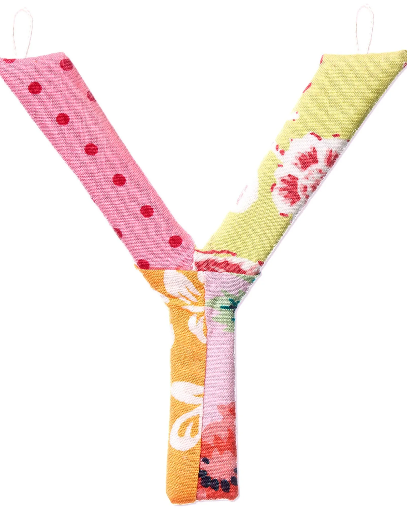 * Patchwork Alphabet Letters Rose Y Shop