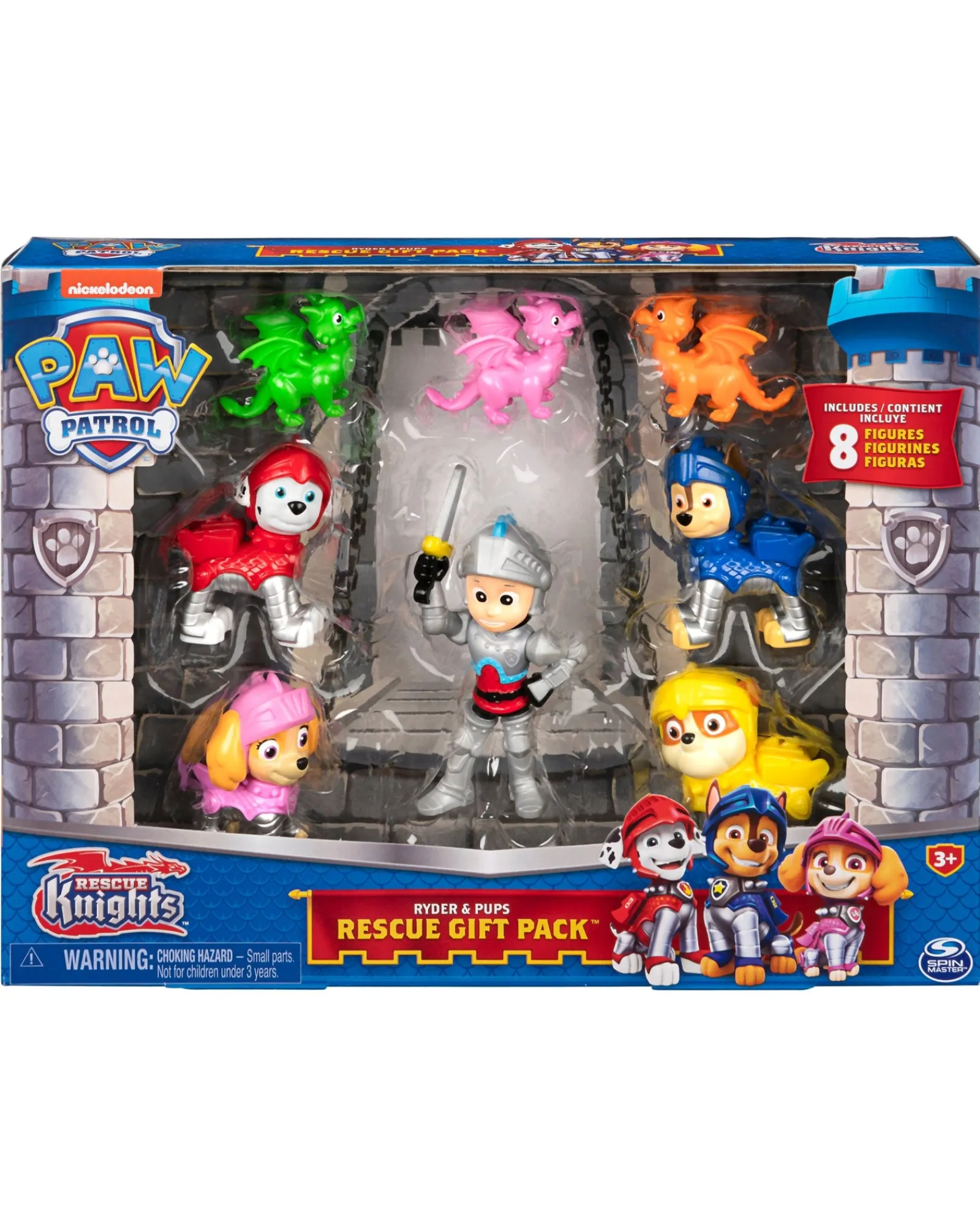 Paw Patrol Rescue Knights Figure Gift Pack Fashion