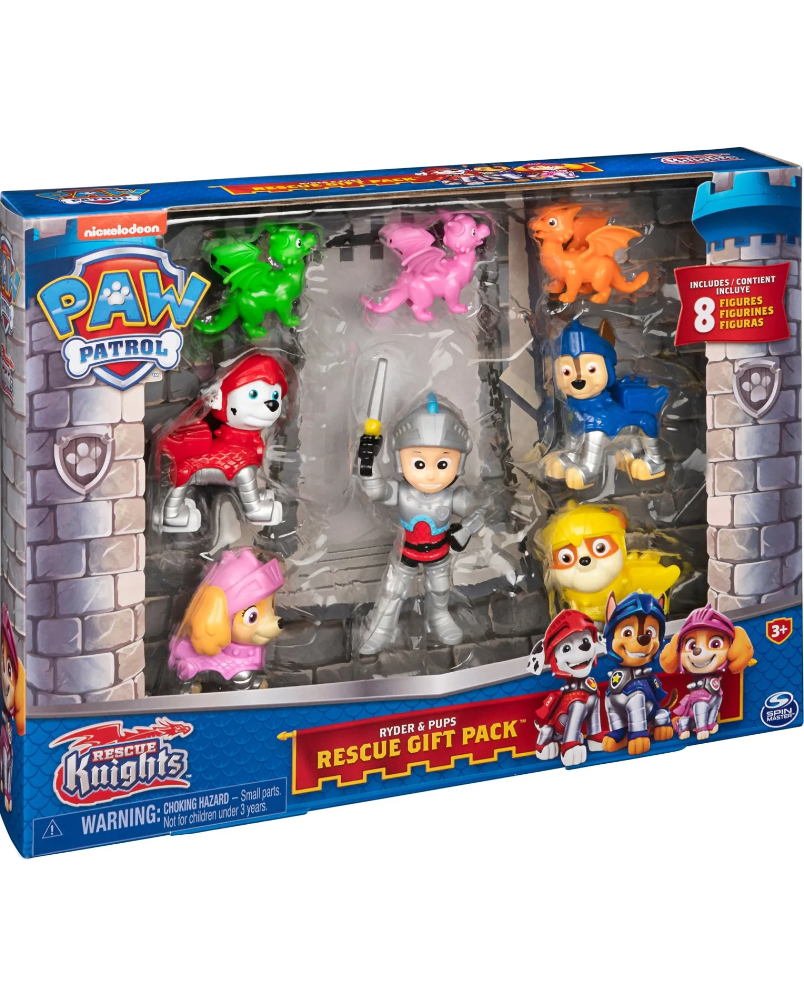 Paw Patrol Rescue Knights Figure Gift Pack Fashion
