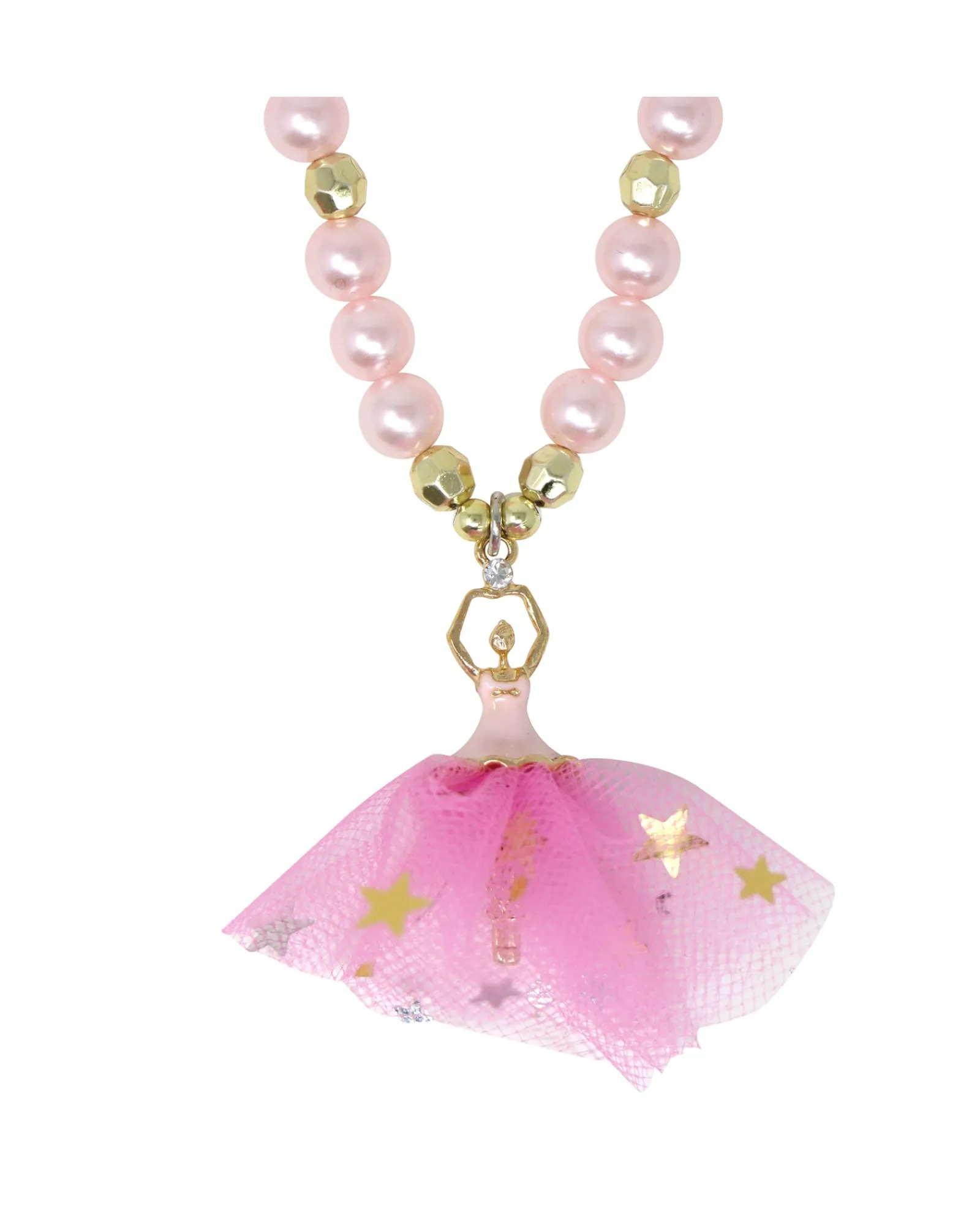 Pink Poppy Ballerina Charm Necklace Cheap
