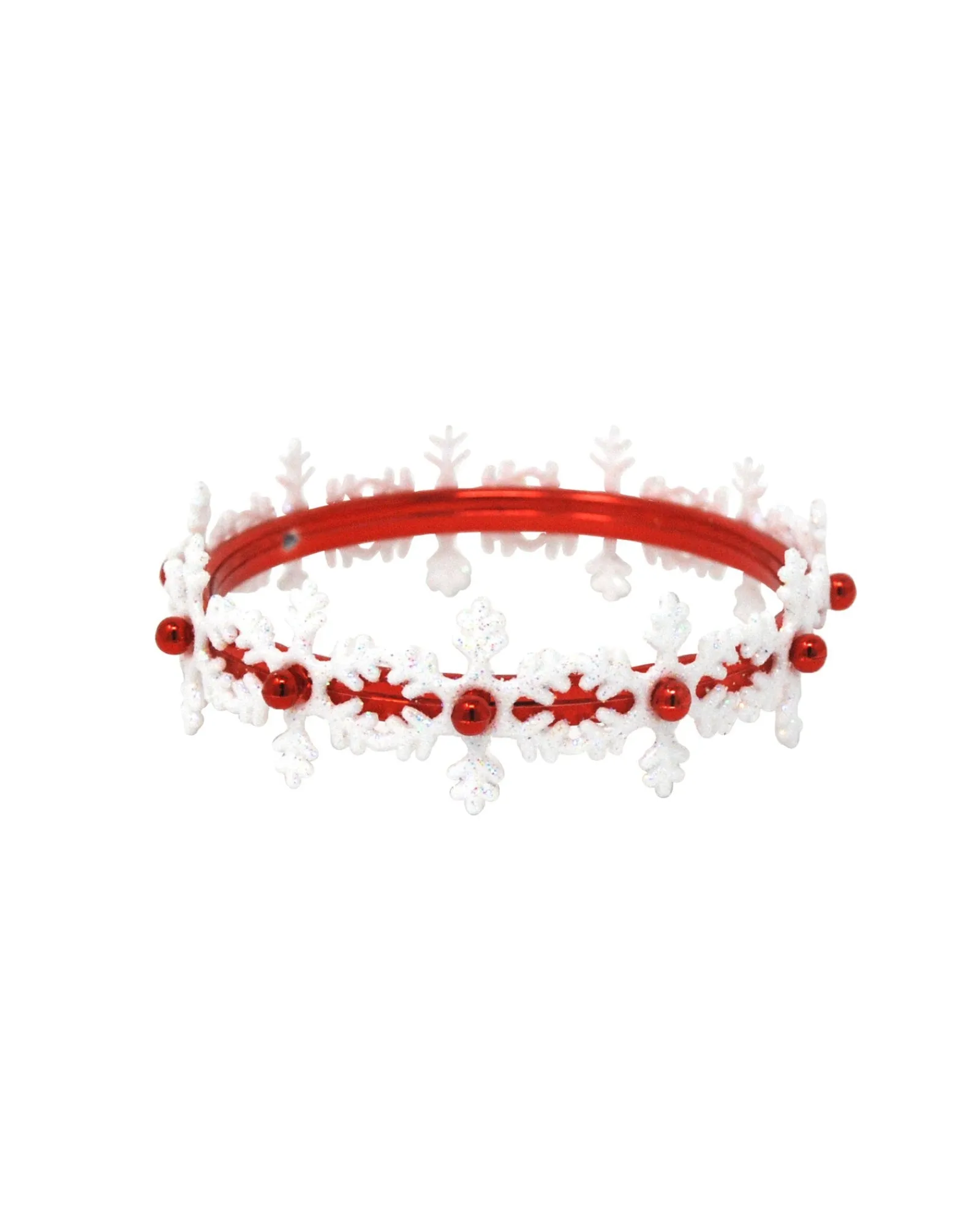 Pink Poppy Bangle Festive Snowflake Glitter Christmas Hot