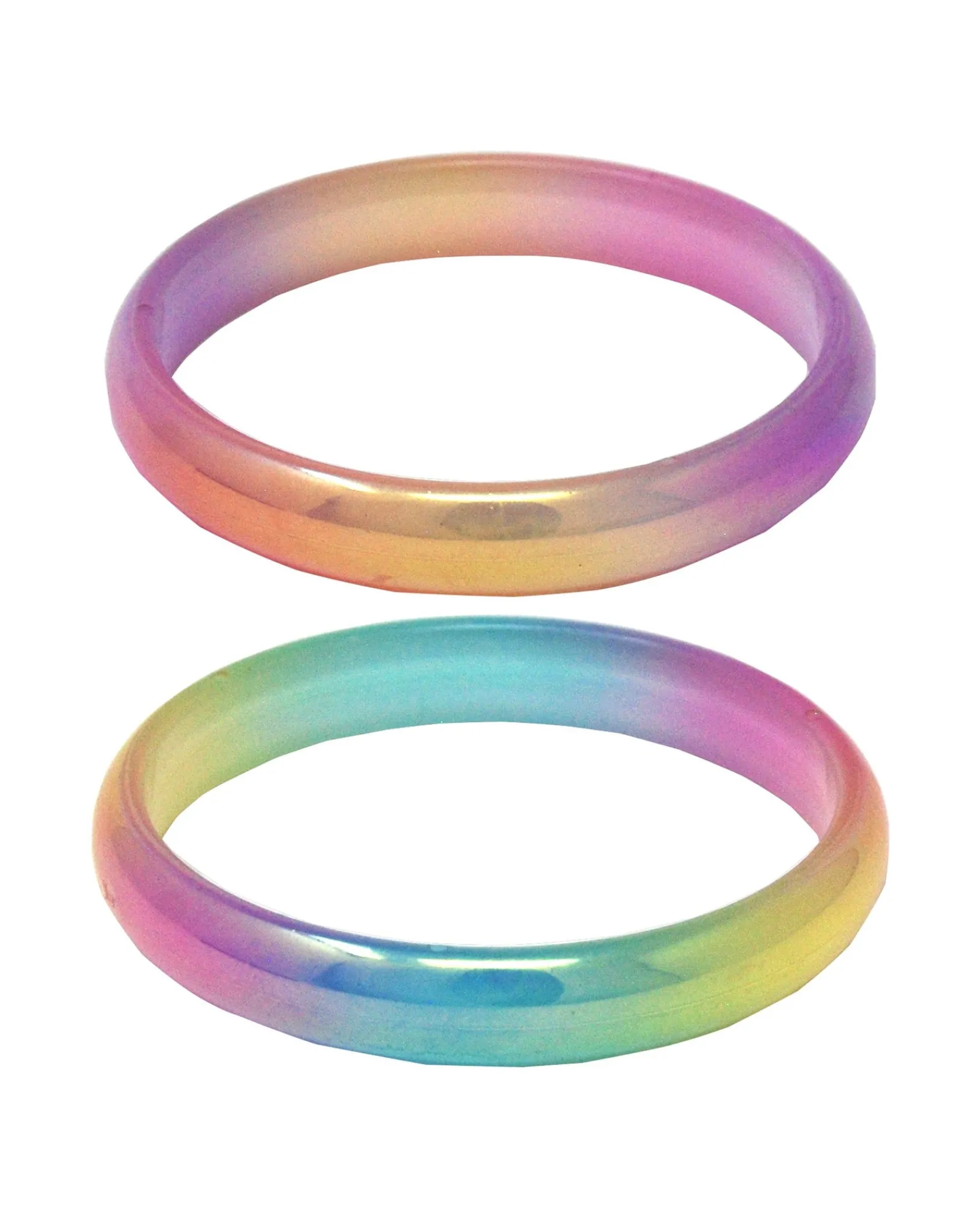 Pink Poppy Bangle Pastel Iridescent Multi Colored New