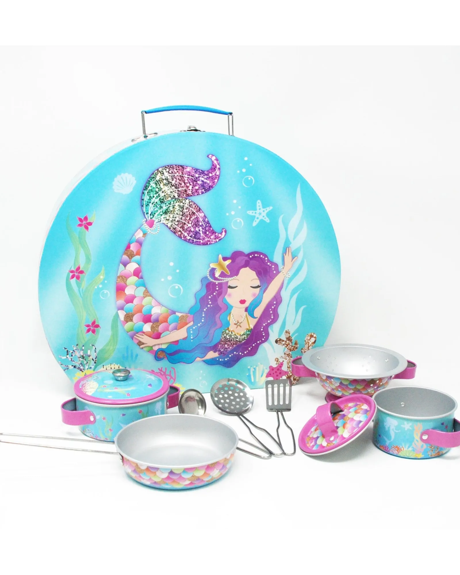 Pink Poppy Cooking Set Rainbow Mermaid Clearance