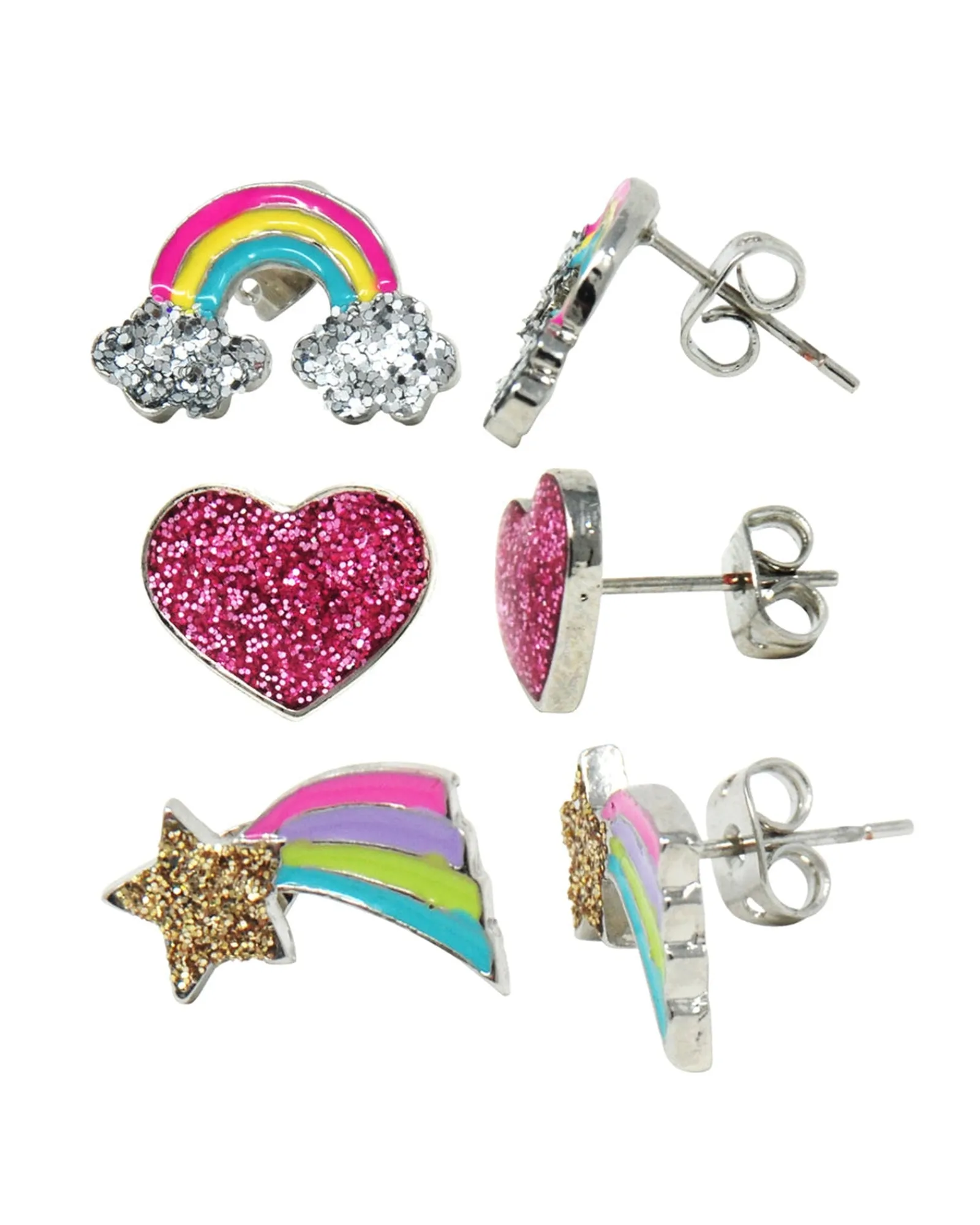 Pink Poppy Earring Set Cheap