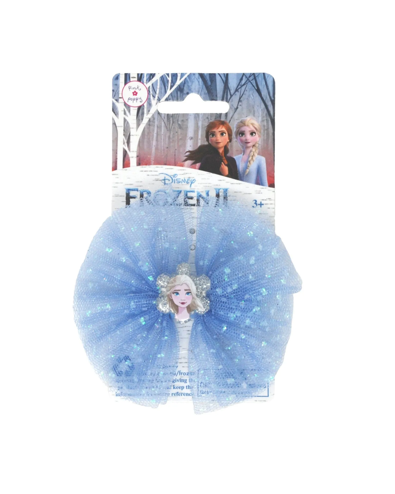 Pink Poppy Frozen 2 Elsa Sparkling Hair Bow New