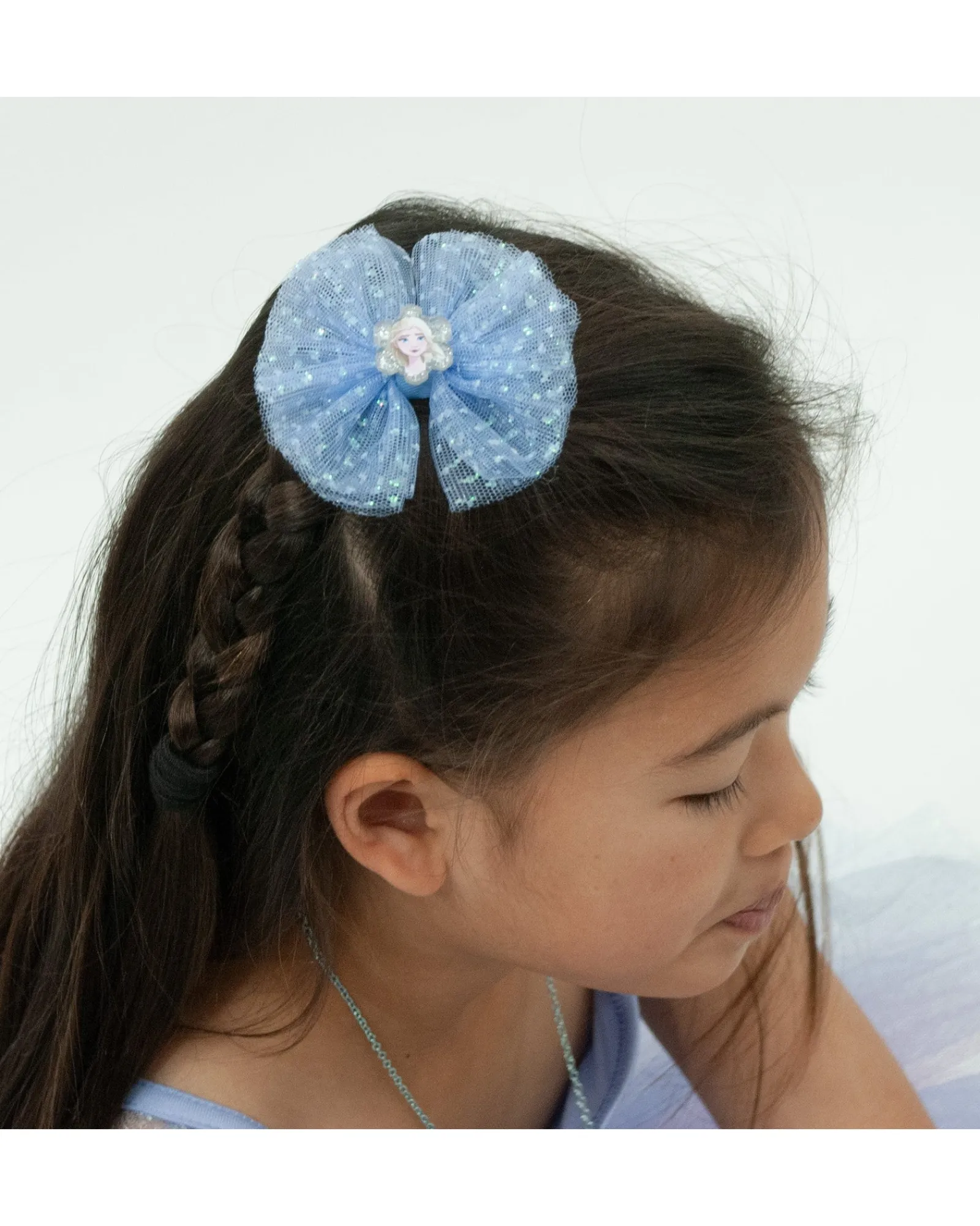 Pink Poppy Frozen 2 Elsa Sparkling Hair Bow New