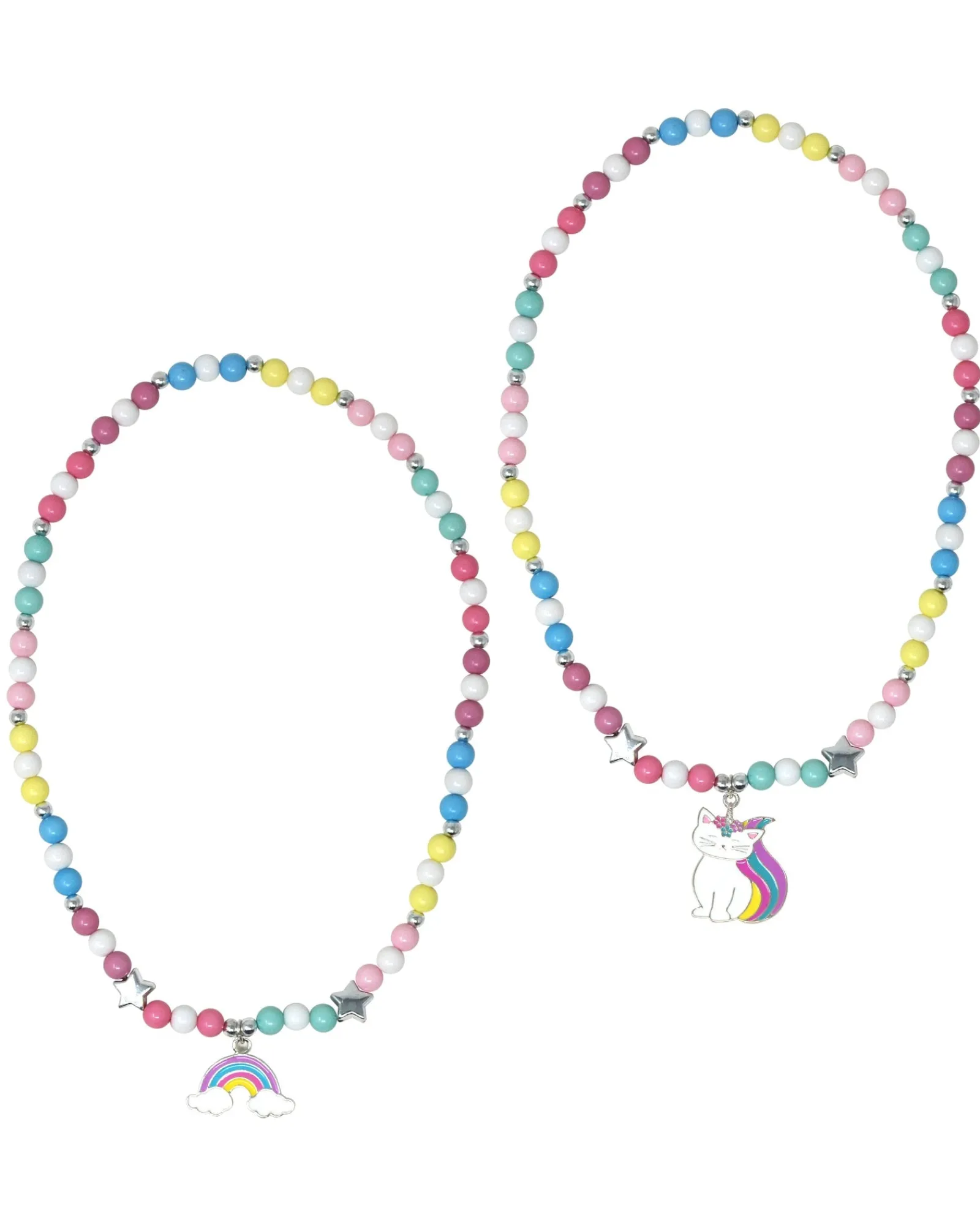 Pink Poppy Necklace Rainbow Caticorn Beaded Best Sale