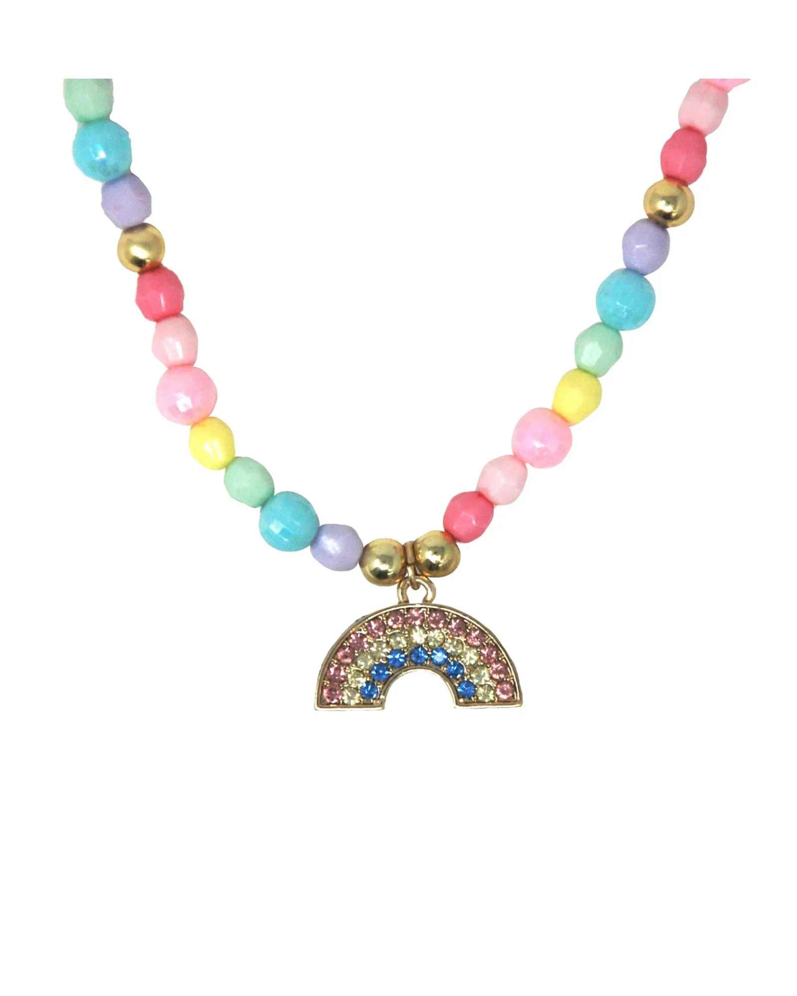 Pink Poppy Necklace Smile Be Happy Rainbow Cheap
