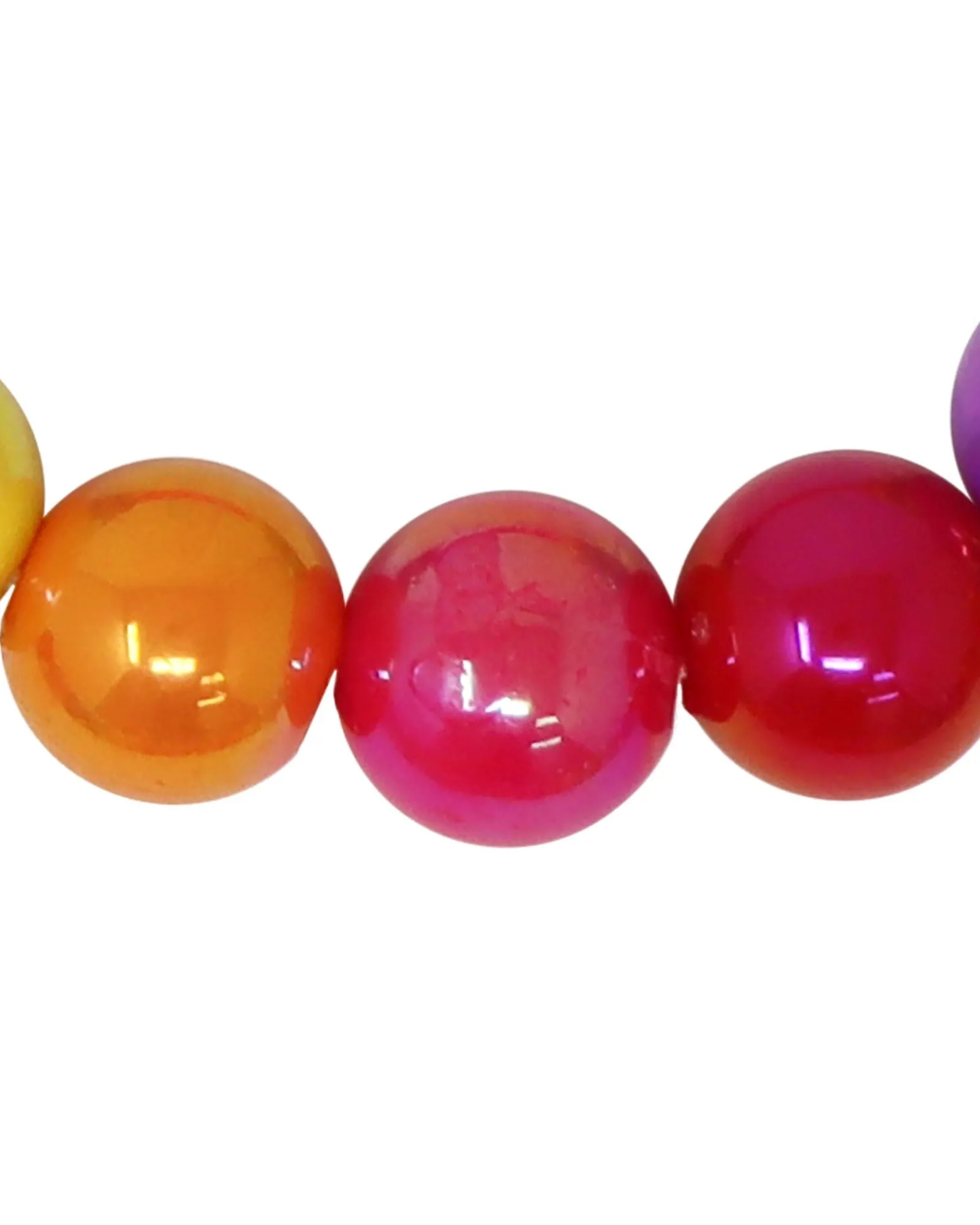 Pink Poppy Rainbow Beads Bracelet Shop