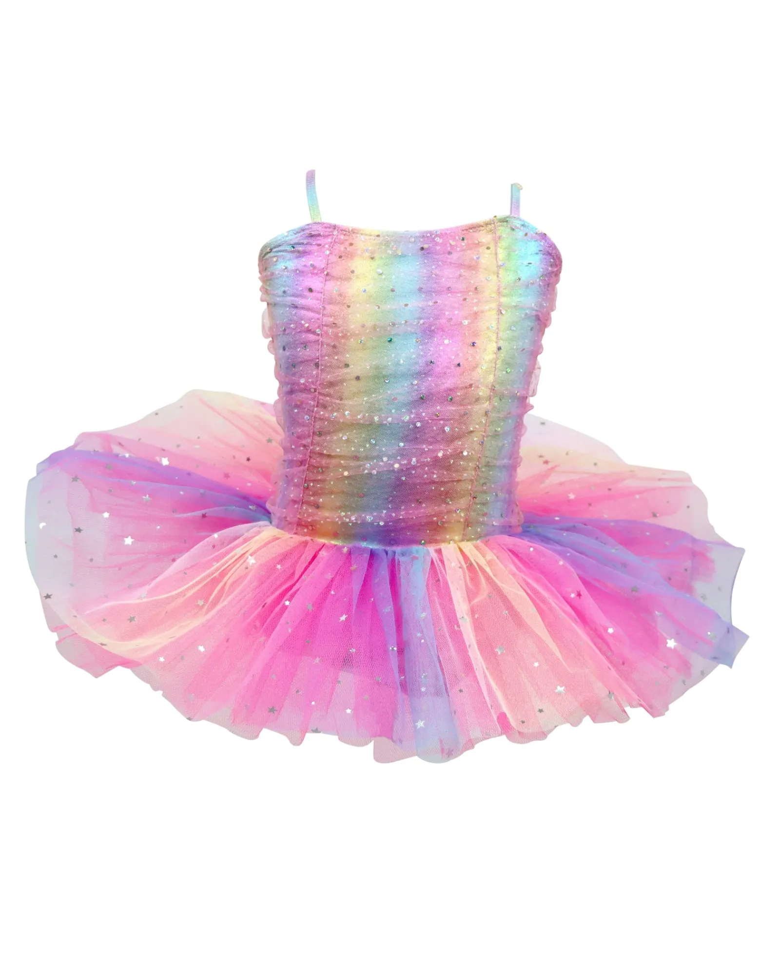 Pink Poppy Rainbow Ruched Sparkle Ballet Tutu56 Fashion