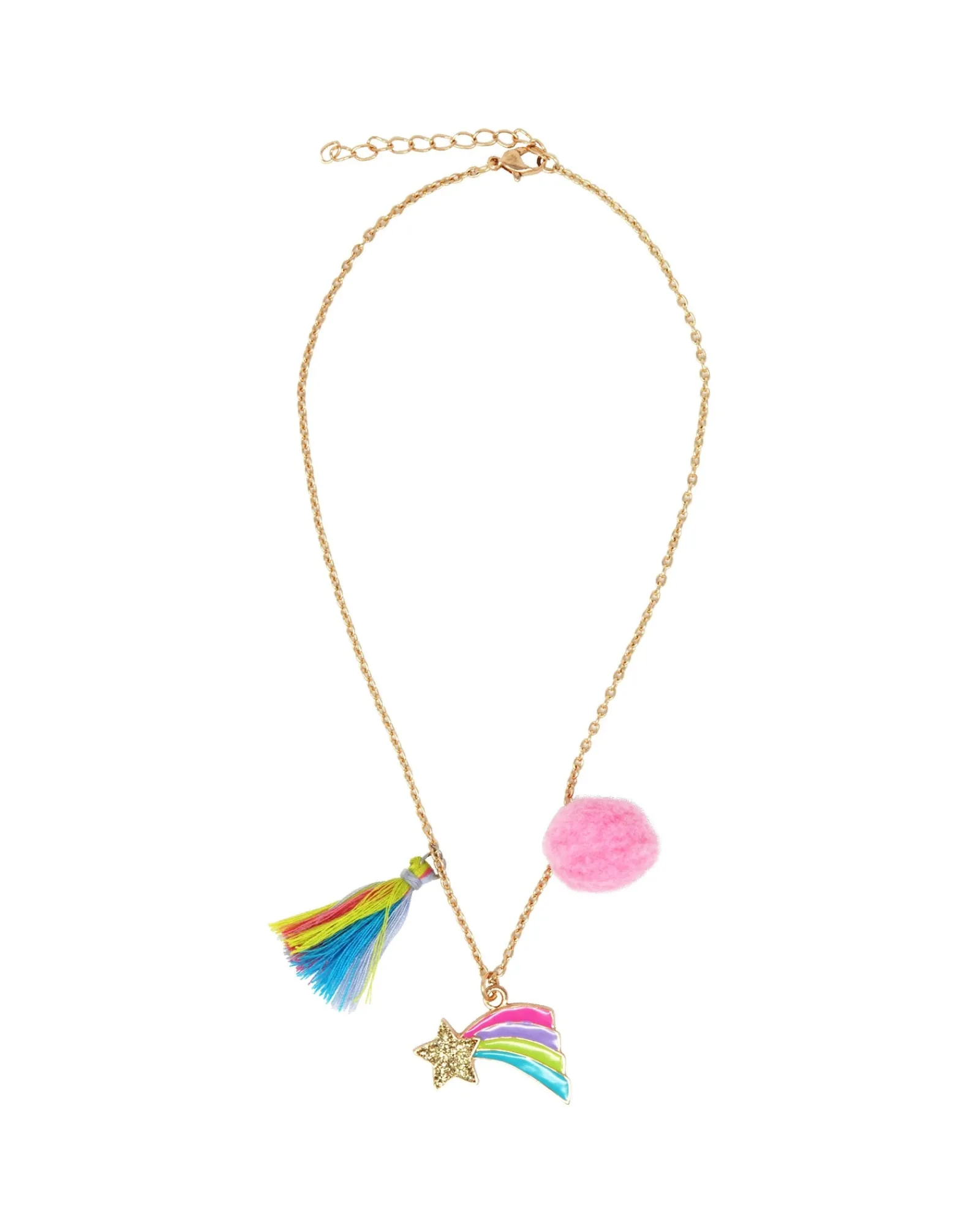 Pink Poppy Rainbow Starburst Necklace Fashion