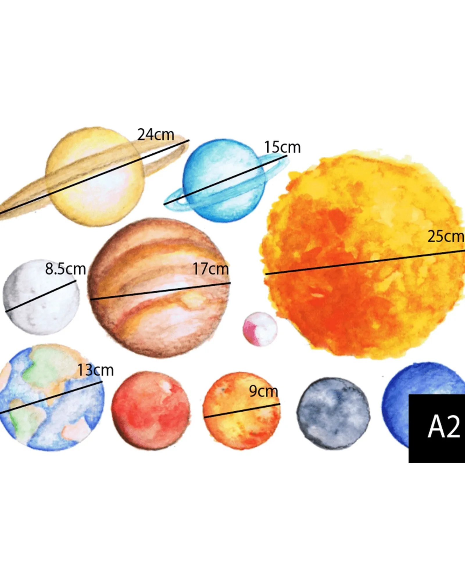 Polka Prints Planets Wall Decals Best