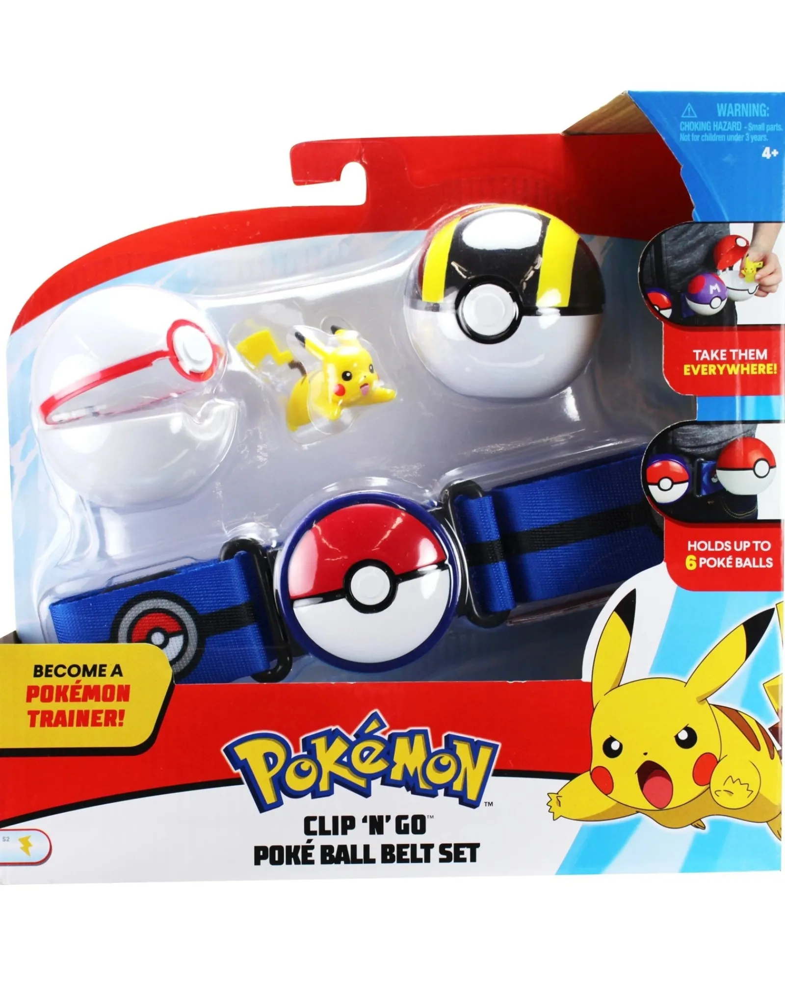 Pokemon Clip N Go Pokeball Belt Assorted Fashion