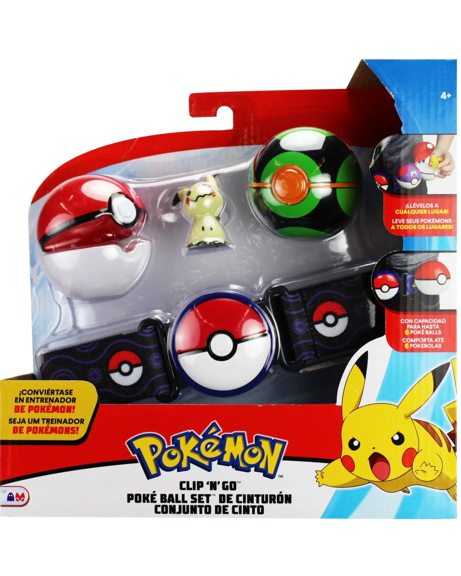 Pokemon Clip N Go Pokeball Belt Assorted Fashion