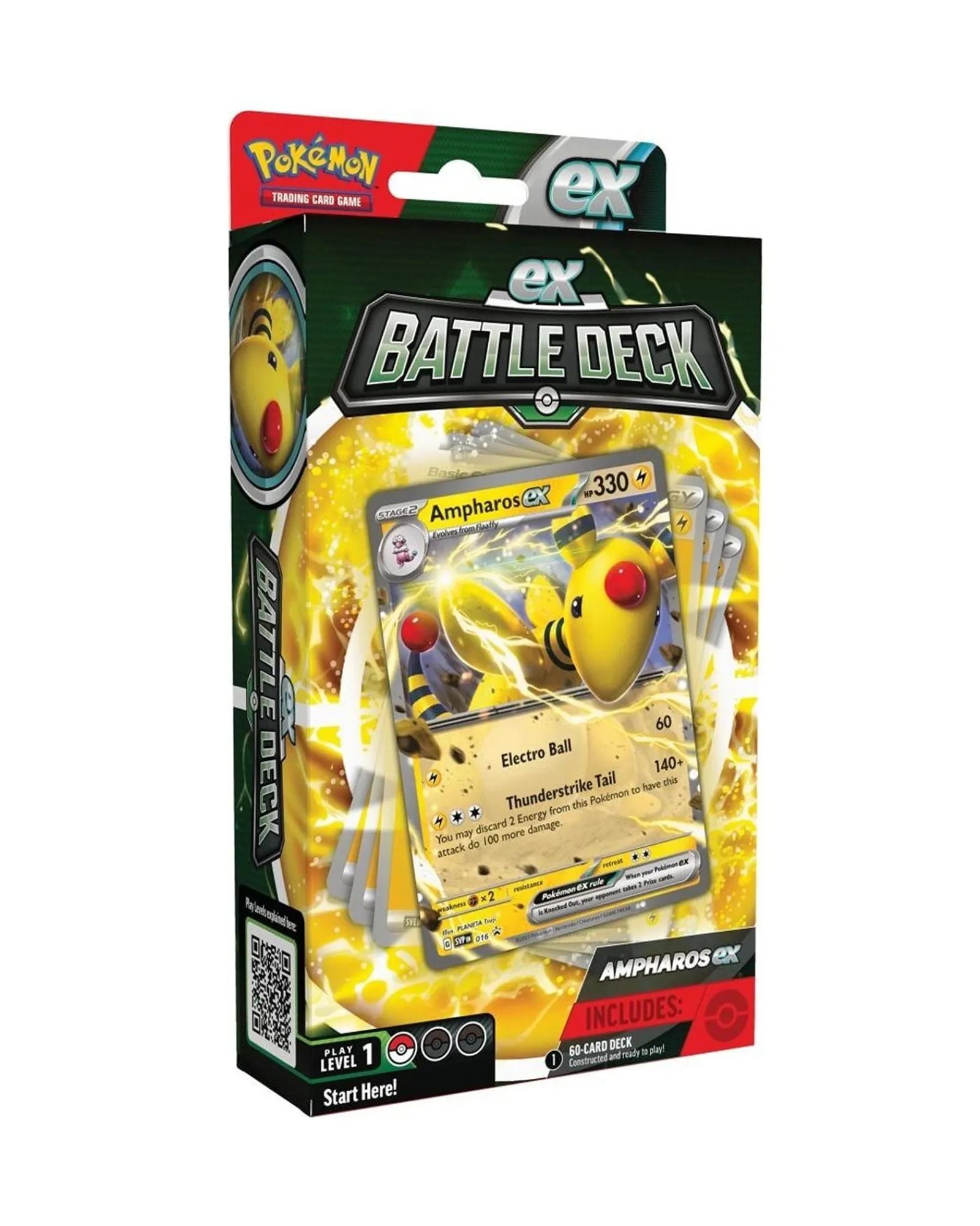 Pokemon Tcg: Ampharos Ex / Lucario Ex Battle Deck - Assorted Discount
