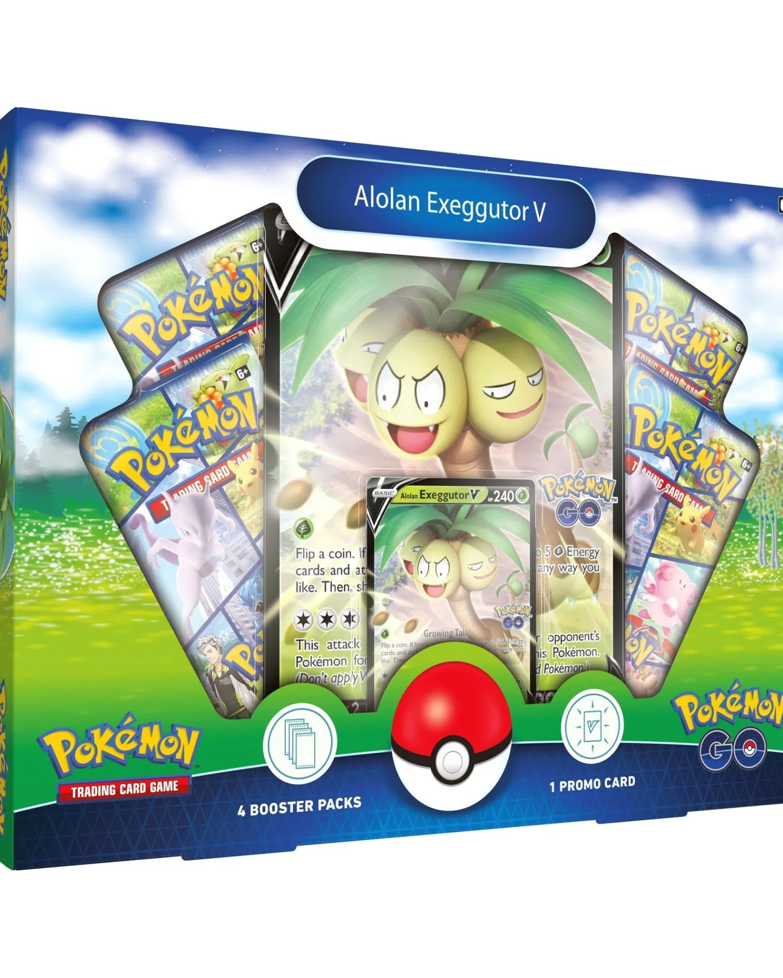 Pokemon Tcg Go Collection Alolan Exeggutor V New