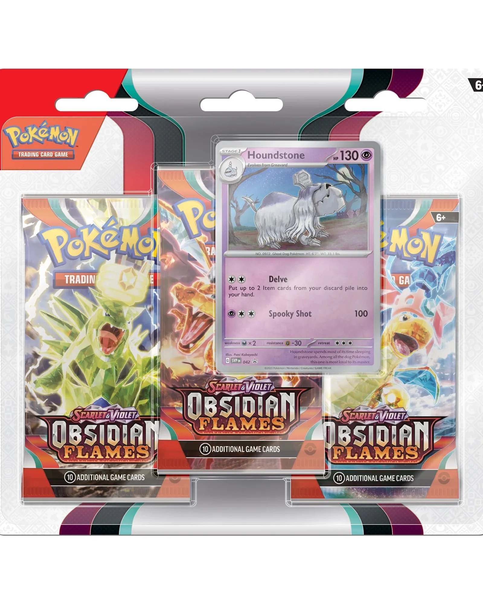 Pokemon Tcg Scaret And Violet 3 Obsidian Flames Booster 3Pk Outlet