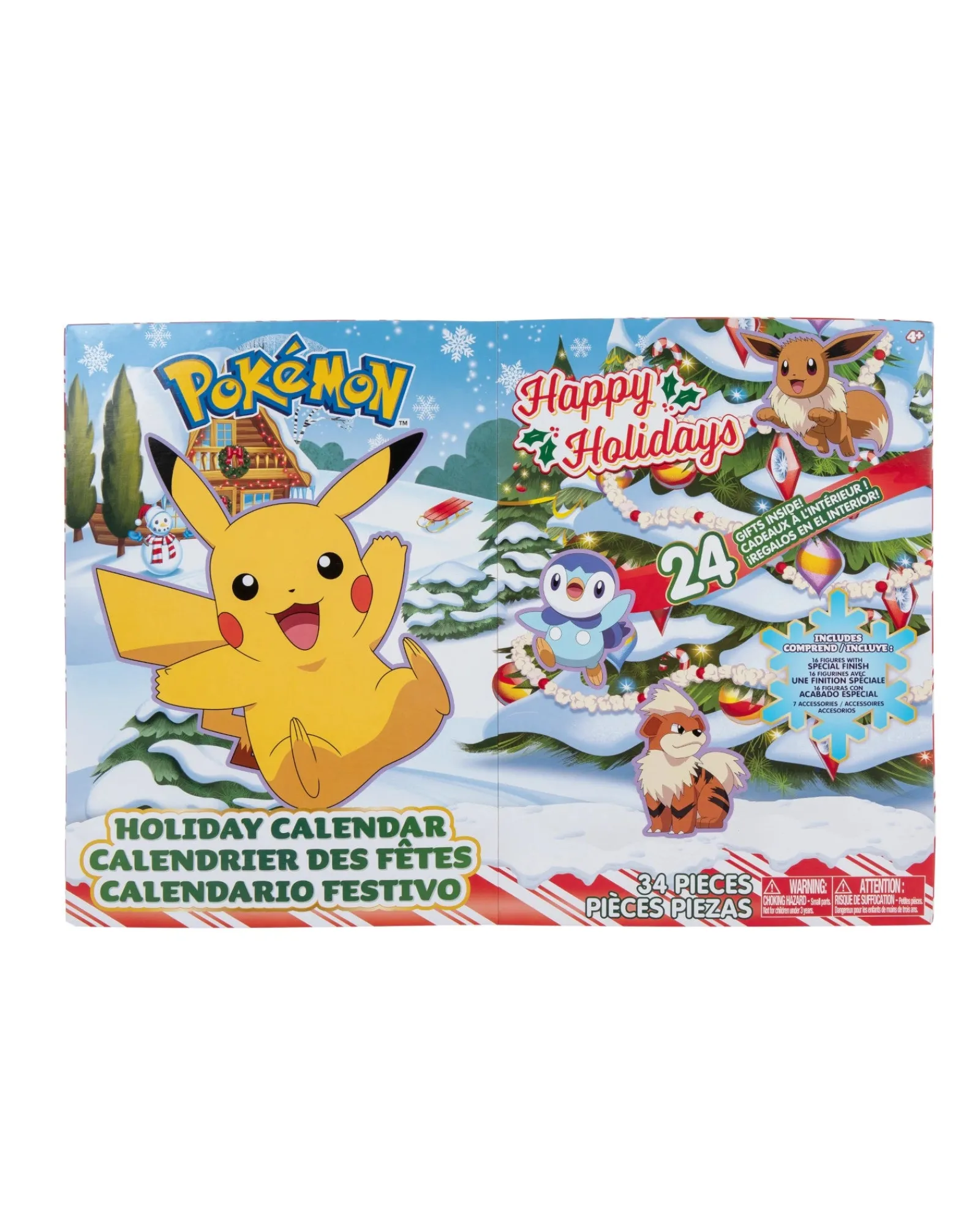 Pokemon Xmas Holiday Battle Figure Calendar Outlet