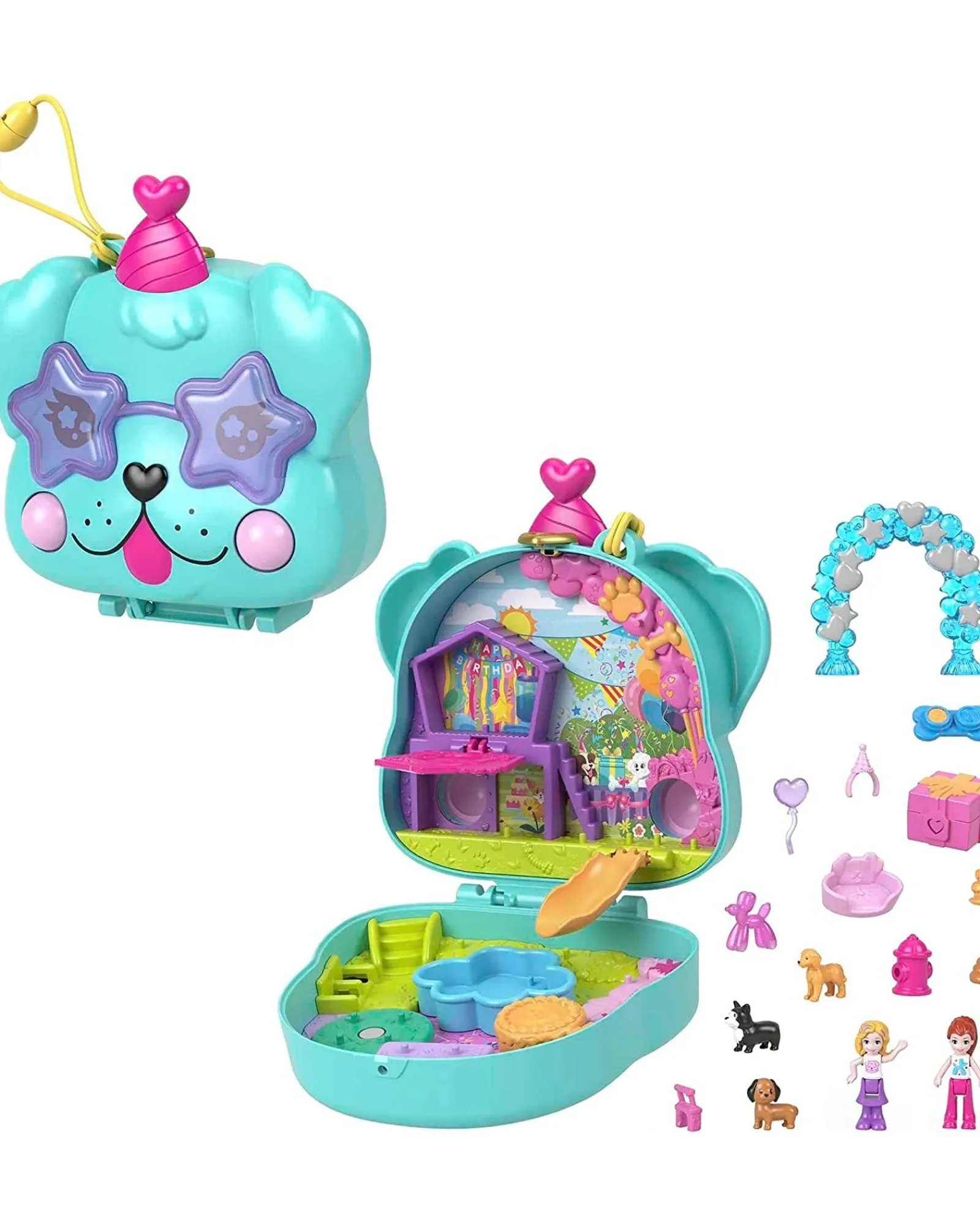 Polly Pocket Doggy Birthday Bash Compact Cheap