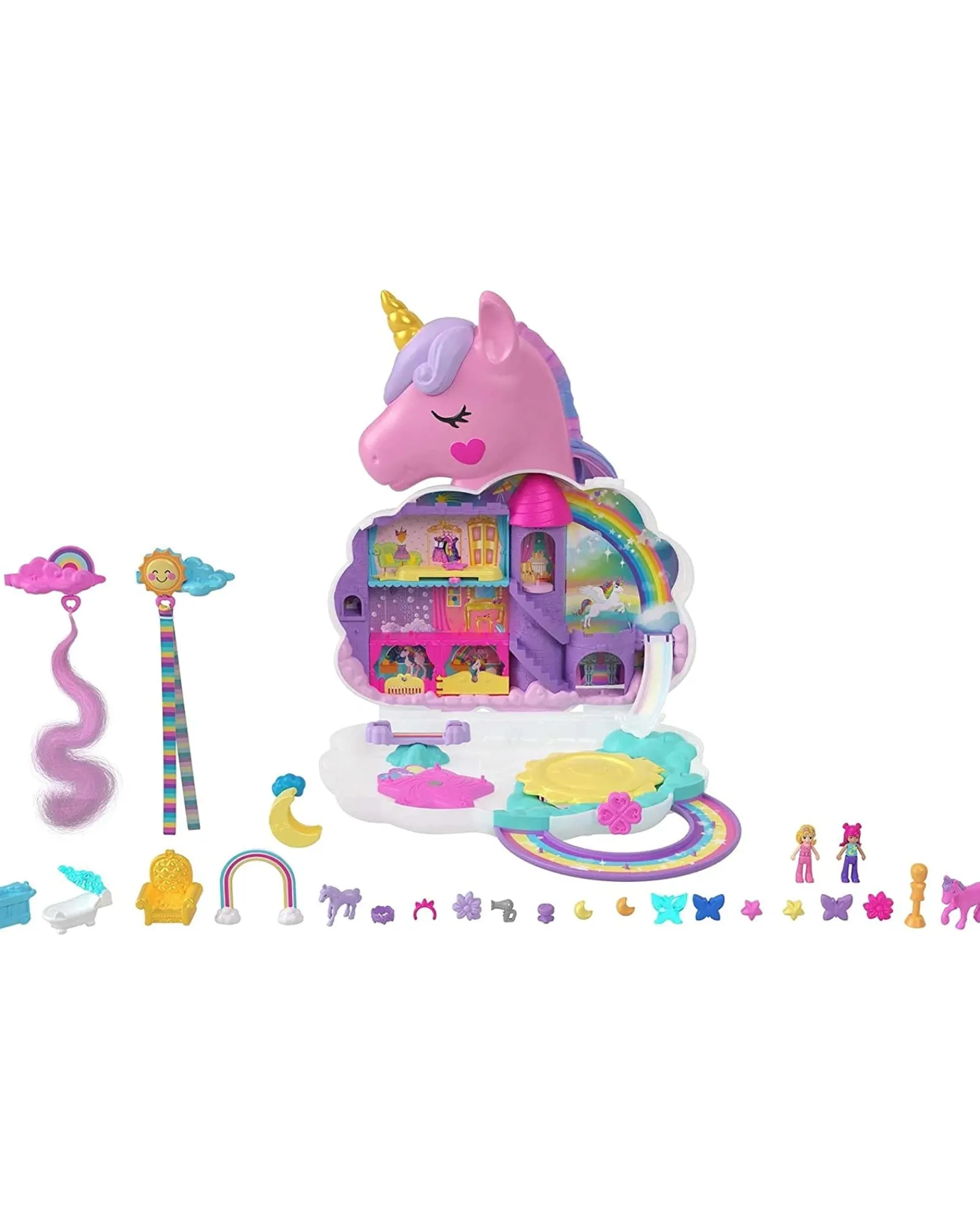 Polly Pocket Rainbow Unicorn Salon Online