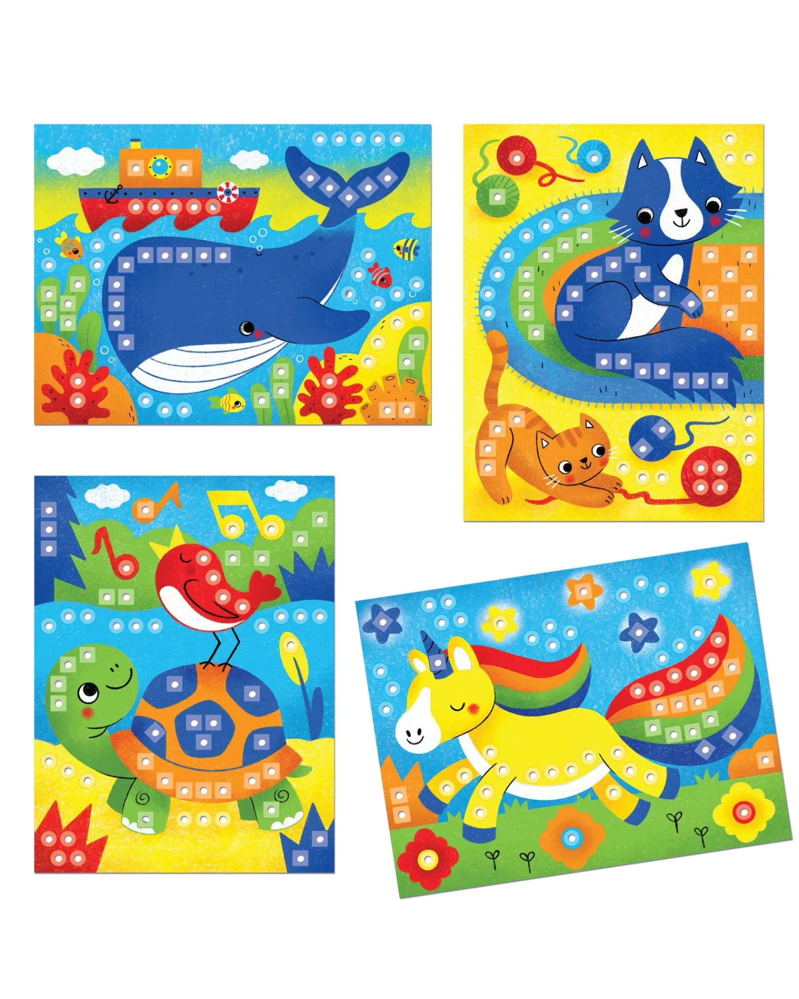 Quercetti Fantacolour Cards Animals Fashion