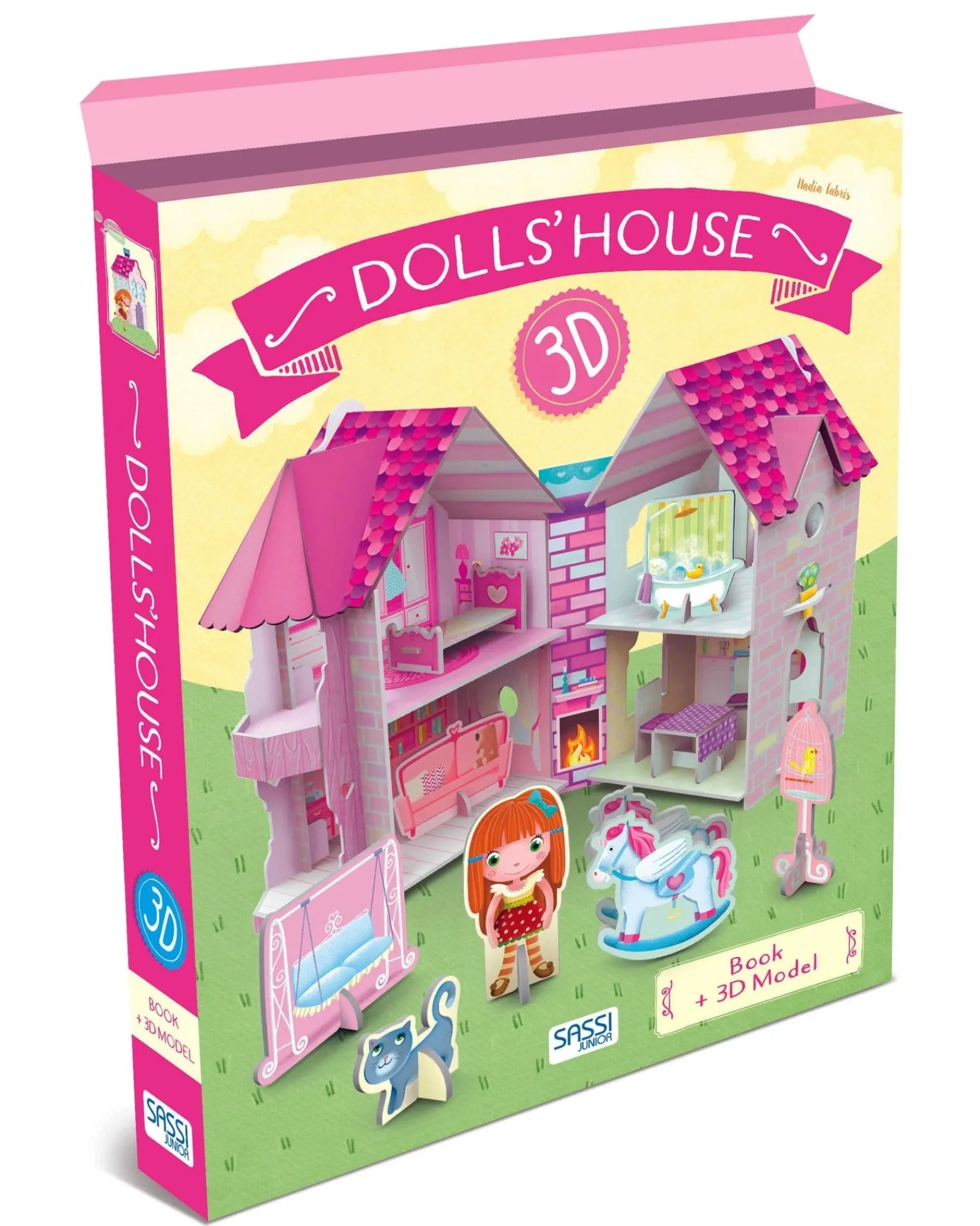 Sassi Jr 3D Dolls House And Book Hot